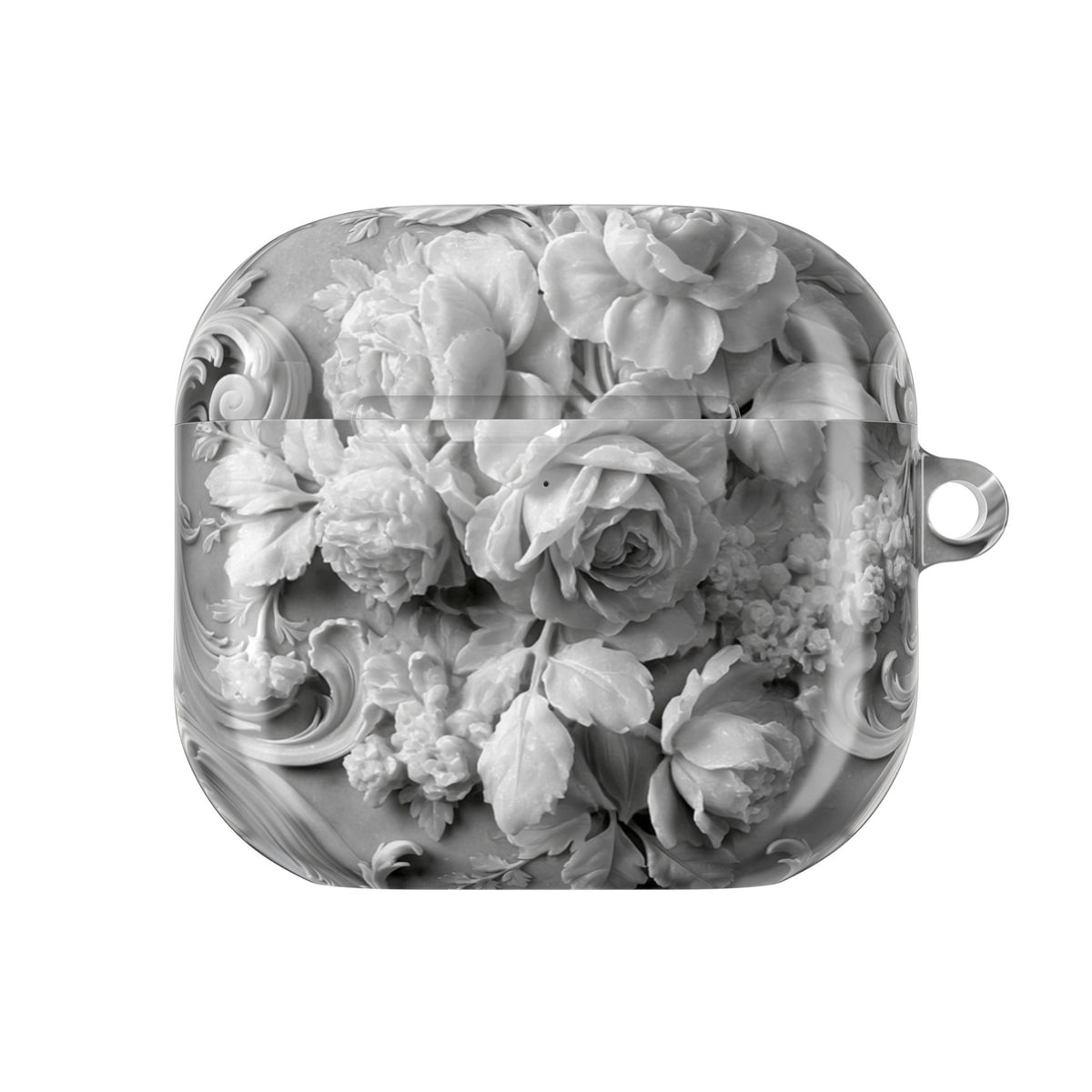 Rococo Marble Rose · Hard Case for AirPods & AirPods Pro · White