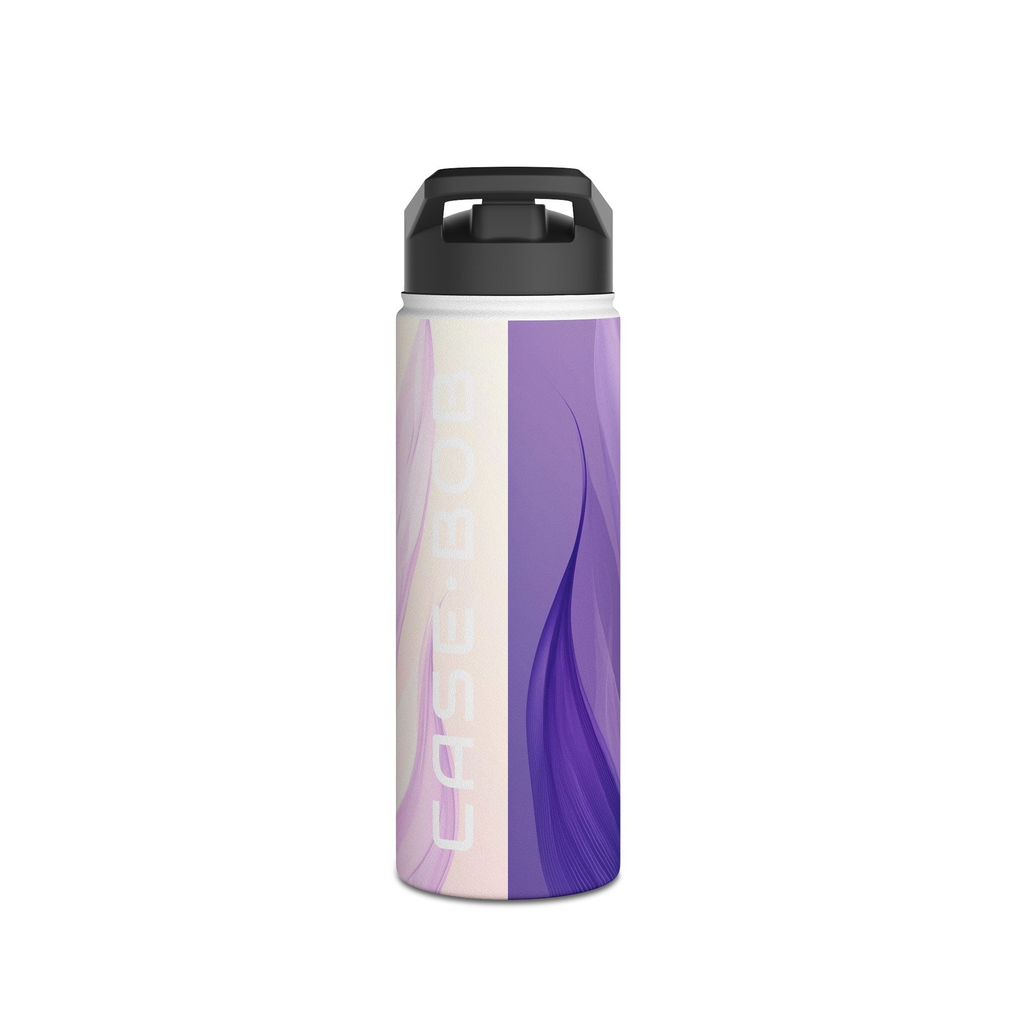Purple Ribbons - Stainless Steel Water Bottle