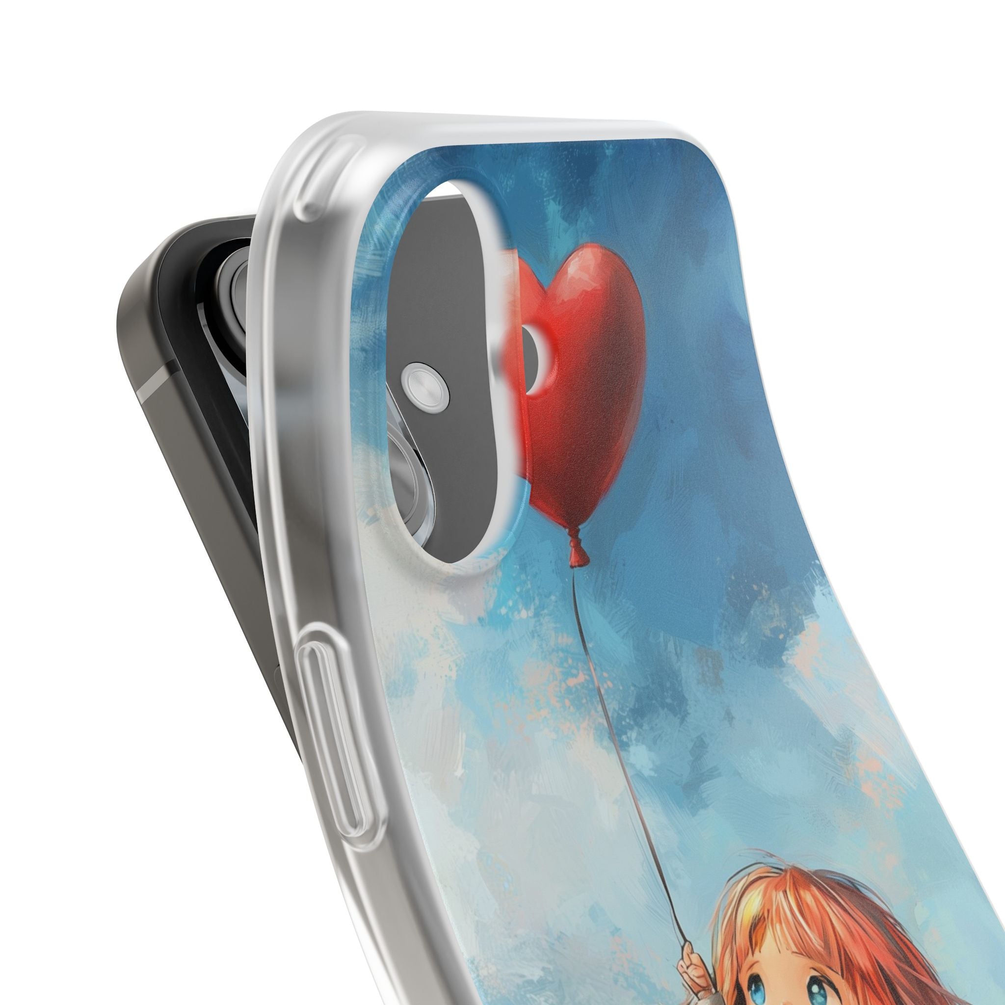 Crimson Heart Sky · Soft Coque de téléphone pour iPhone