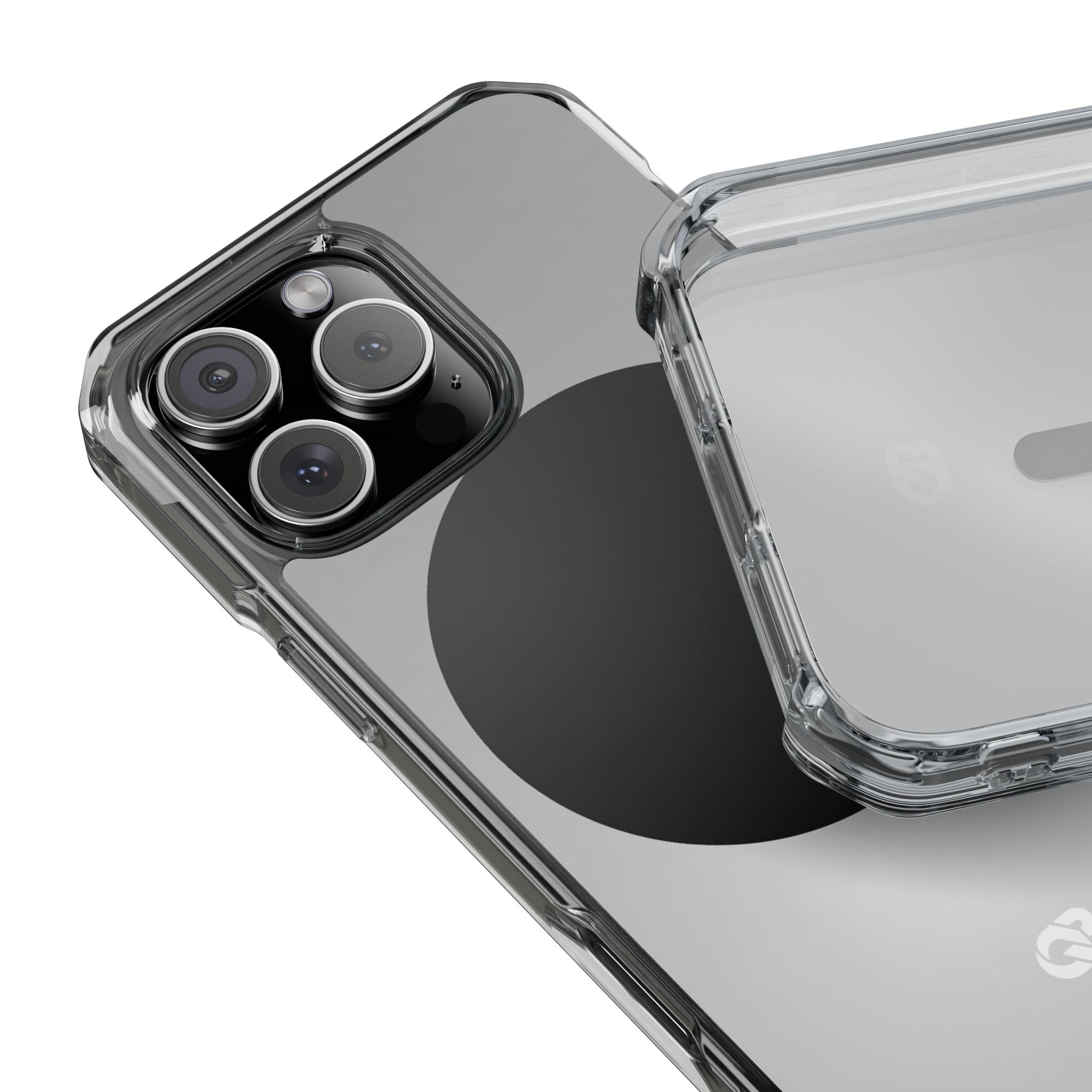 Grey Impact MagSafe Phone Case for iPhone - Matte Onyx Sphere