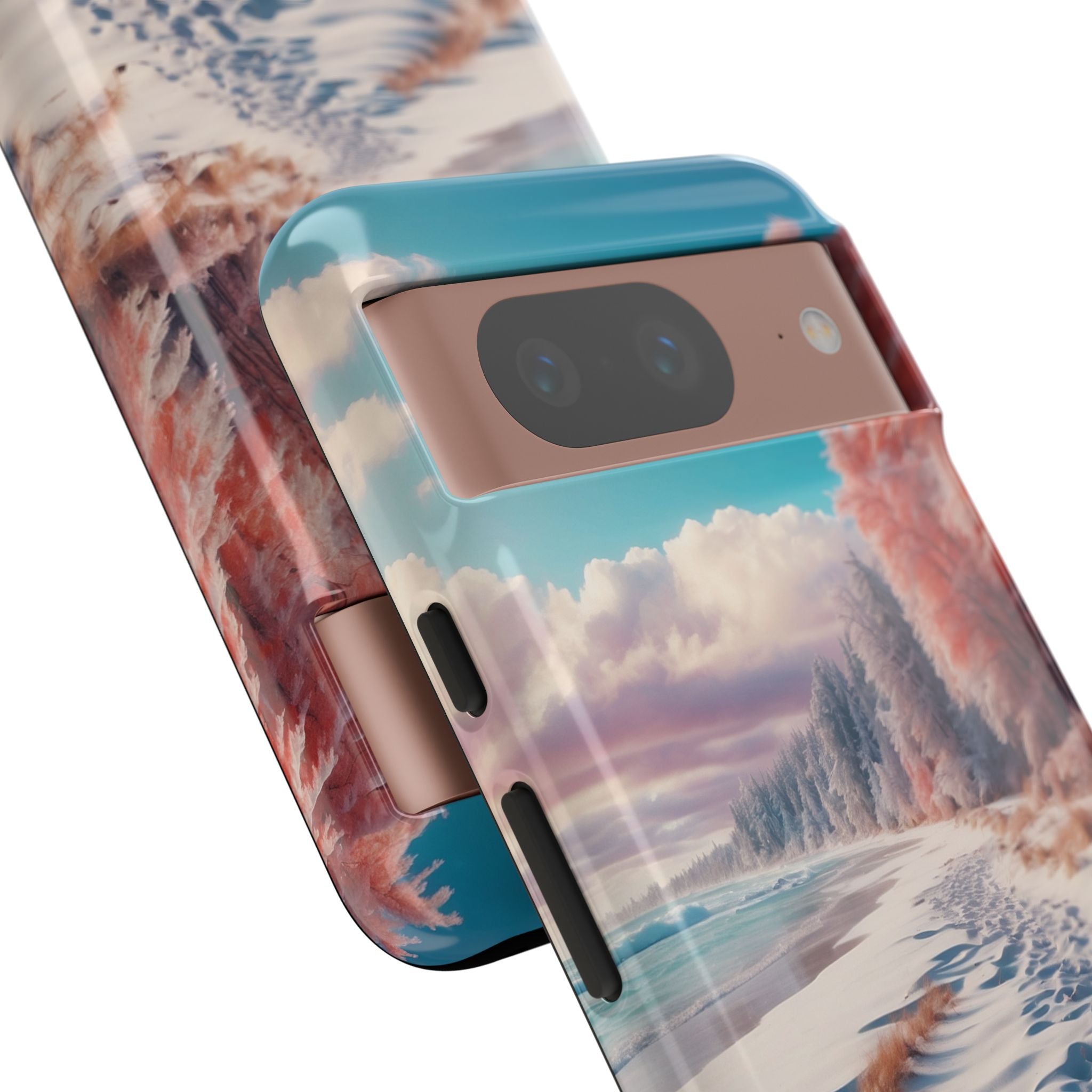 Schneespuren Google Pixel 8 Case - Tough