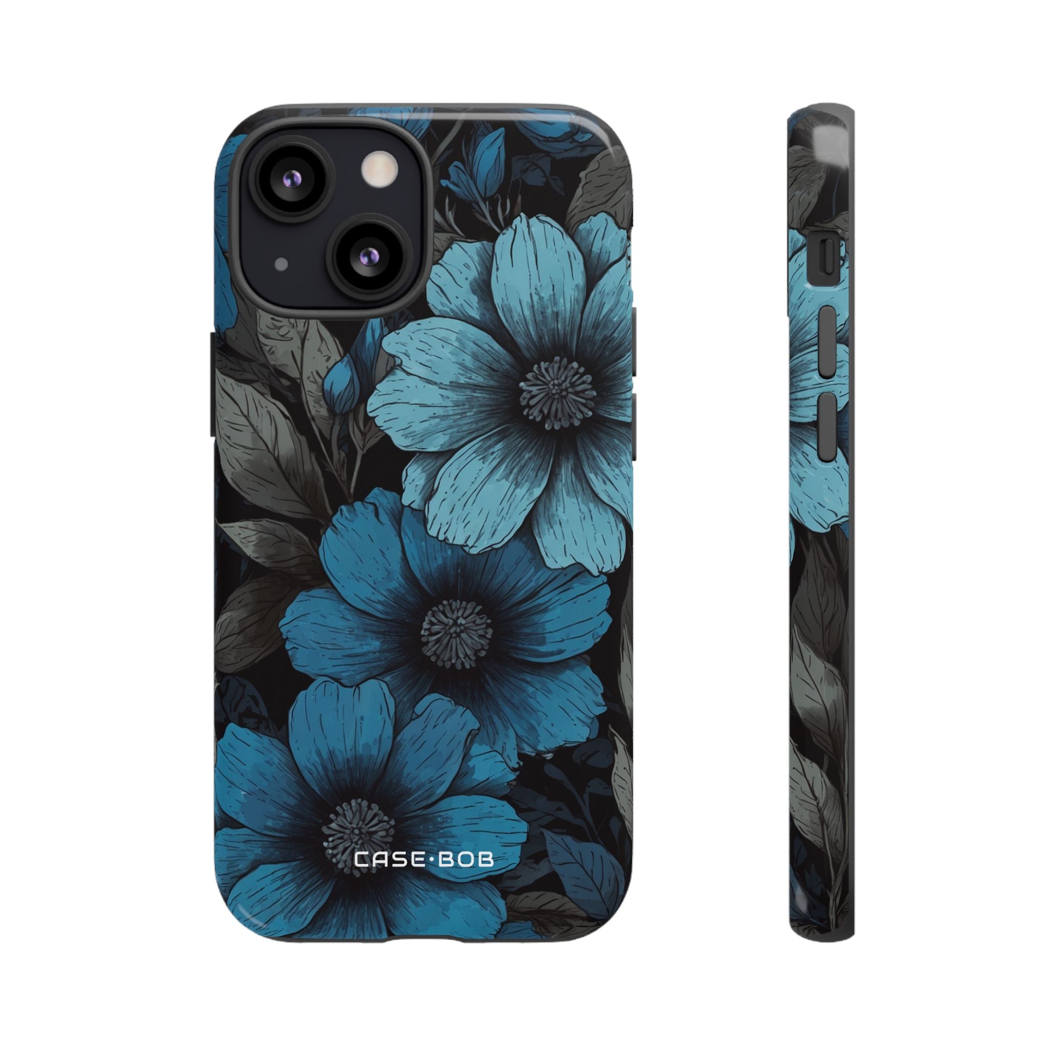 Blue Petal Radiance iPhone 13 Mini Case - Tough