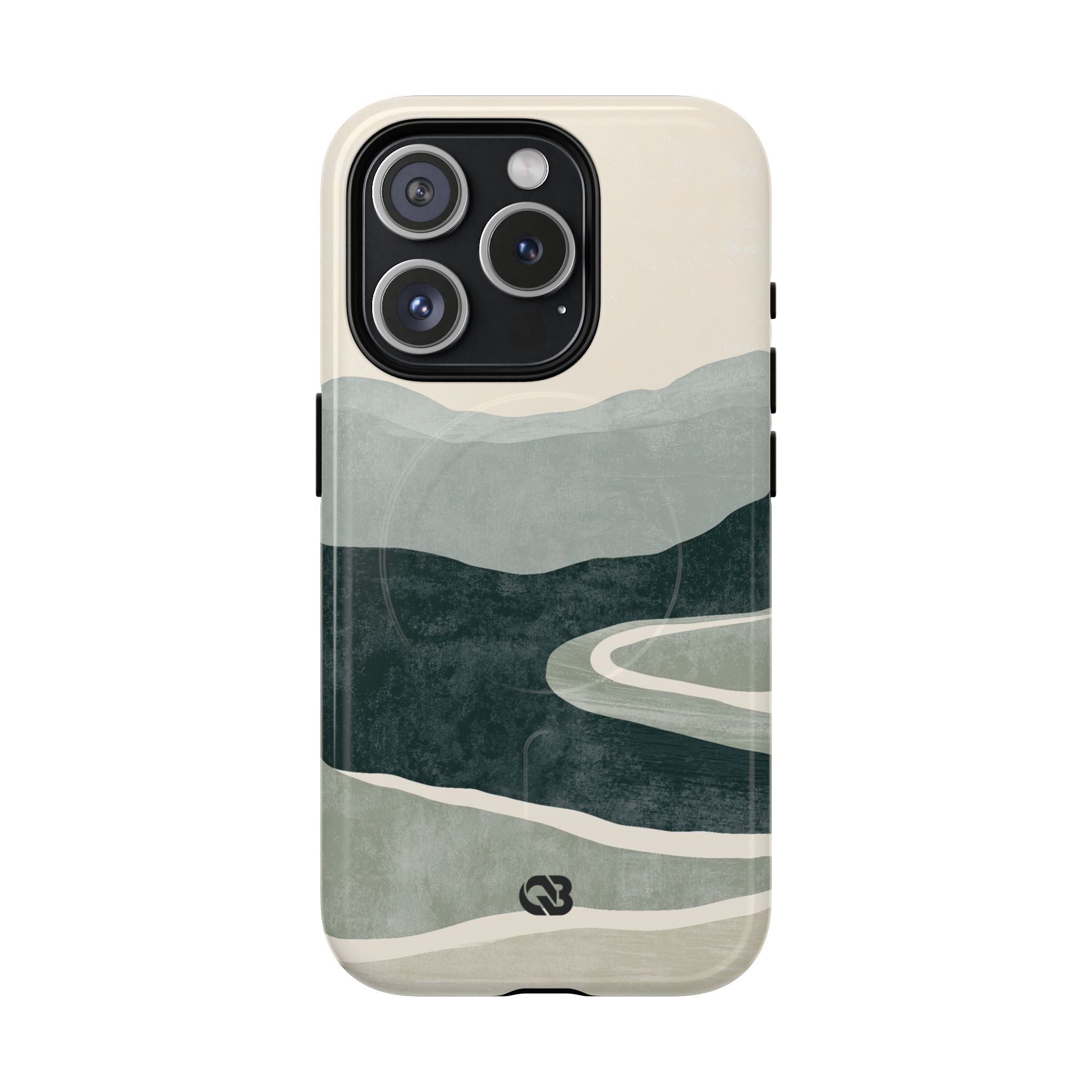 Green Tough 2.0 Magsafe Phone Case for iPhone - Misty Sage Valley