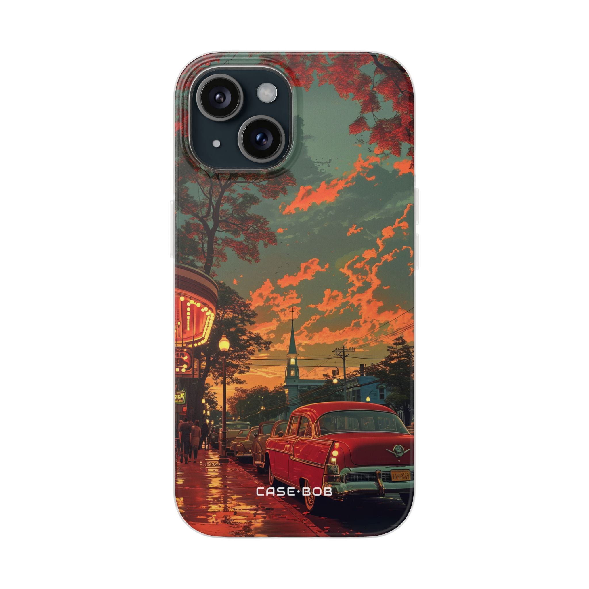 Crimson Classic iPhone 15 Case - Soft