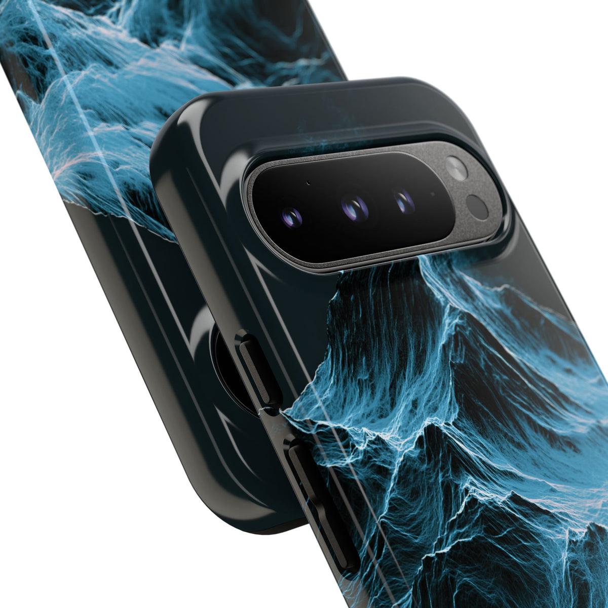 Nordic Frost Peak · Tough Phone Case for Pixel · Blue