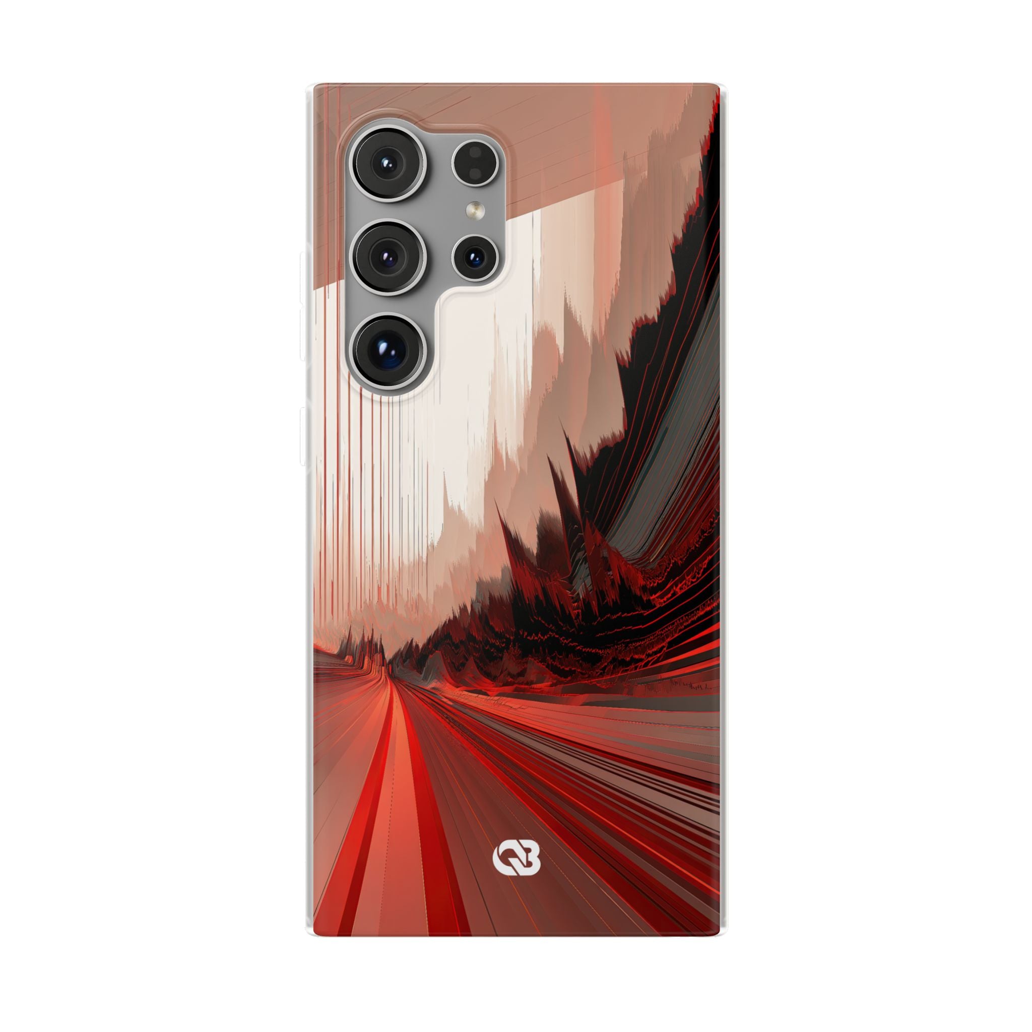 Red Lite Phone Case for Samsung - Crimson Pulse Horizon