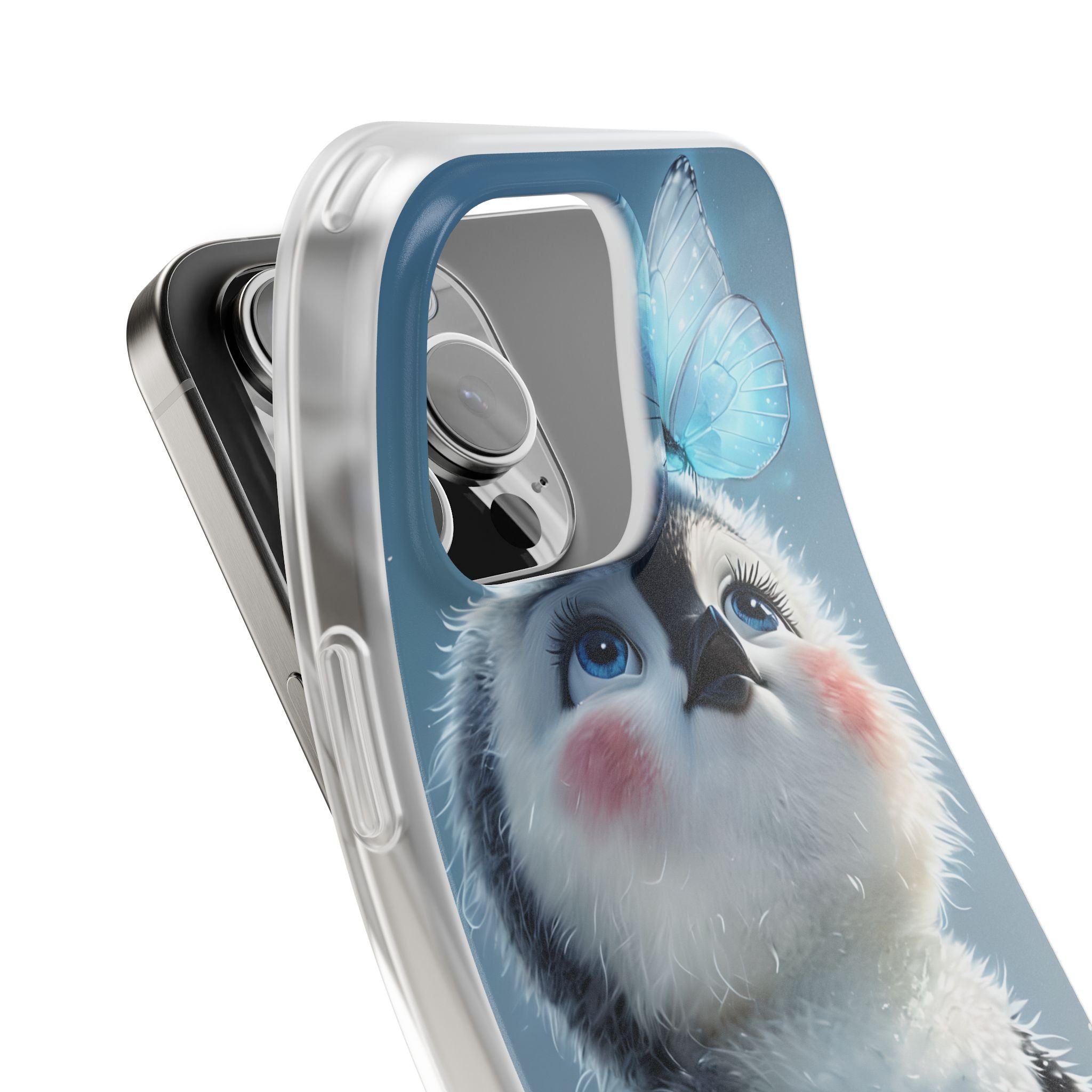 Frosty Penguin Glow · Soft Coque de téléphone pour iPhone