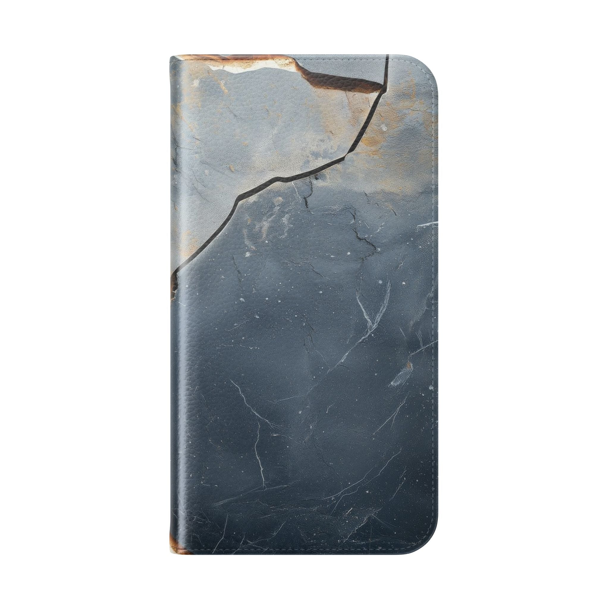 Copper Crackscape - iPhone 16 Max Case - Wallet