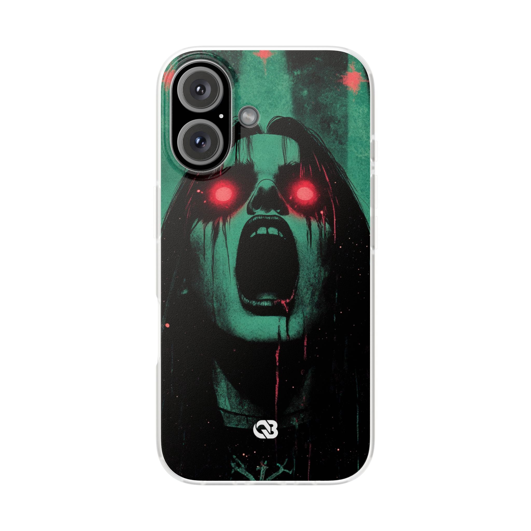 Crimson Emerald Scream · Soft Phone Case for iPhone