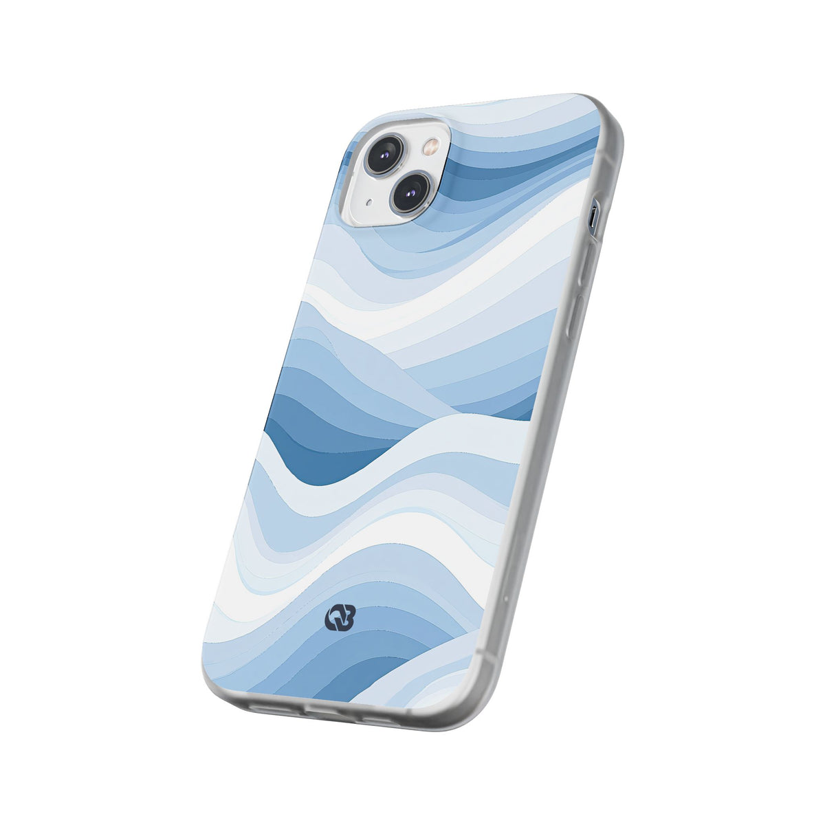 Blue Lite Phone Case for iPhone - Glacial Indigo Flow