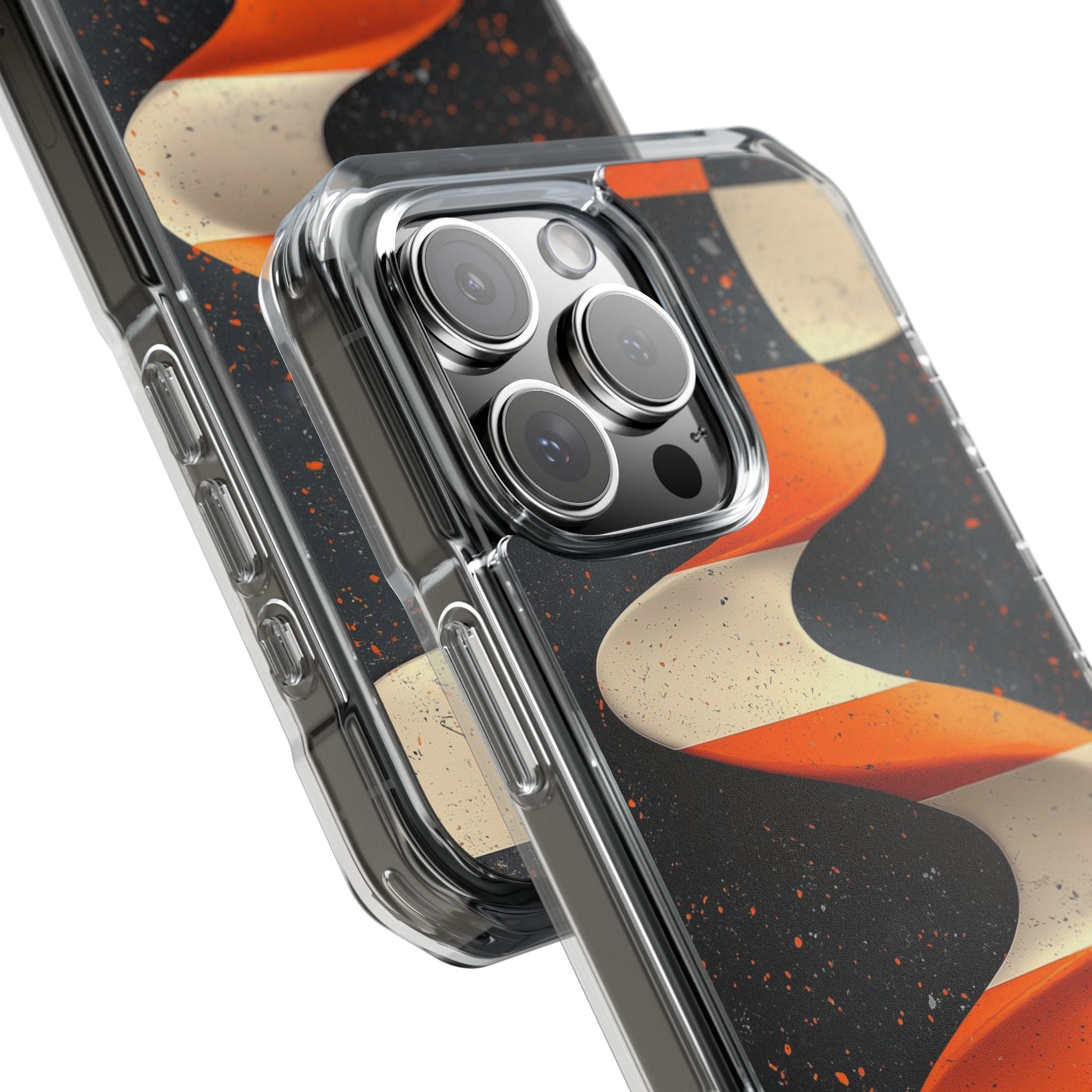 Orange Grit Twist · Impact Handyhülle für iPhone · Magsafe