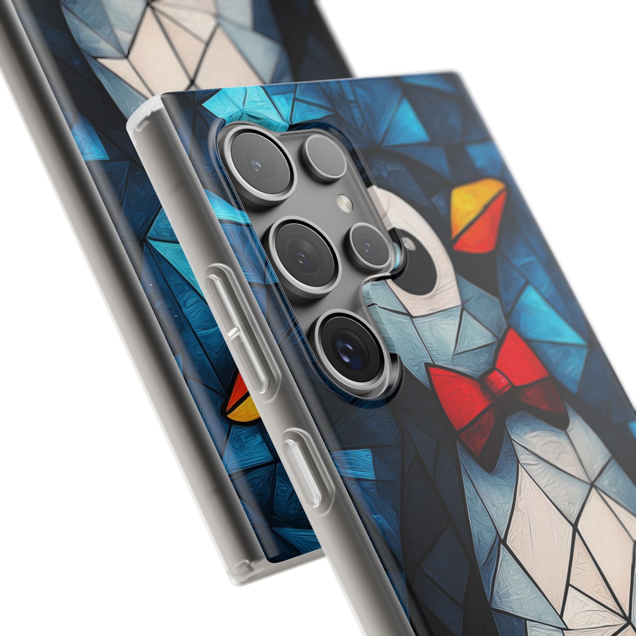 Mosaic Bowtie Penguin · Soft Phone Case for Samsung