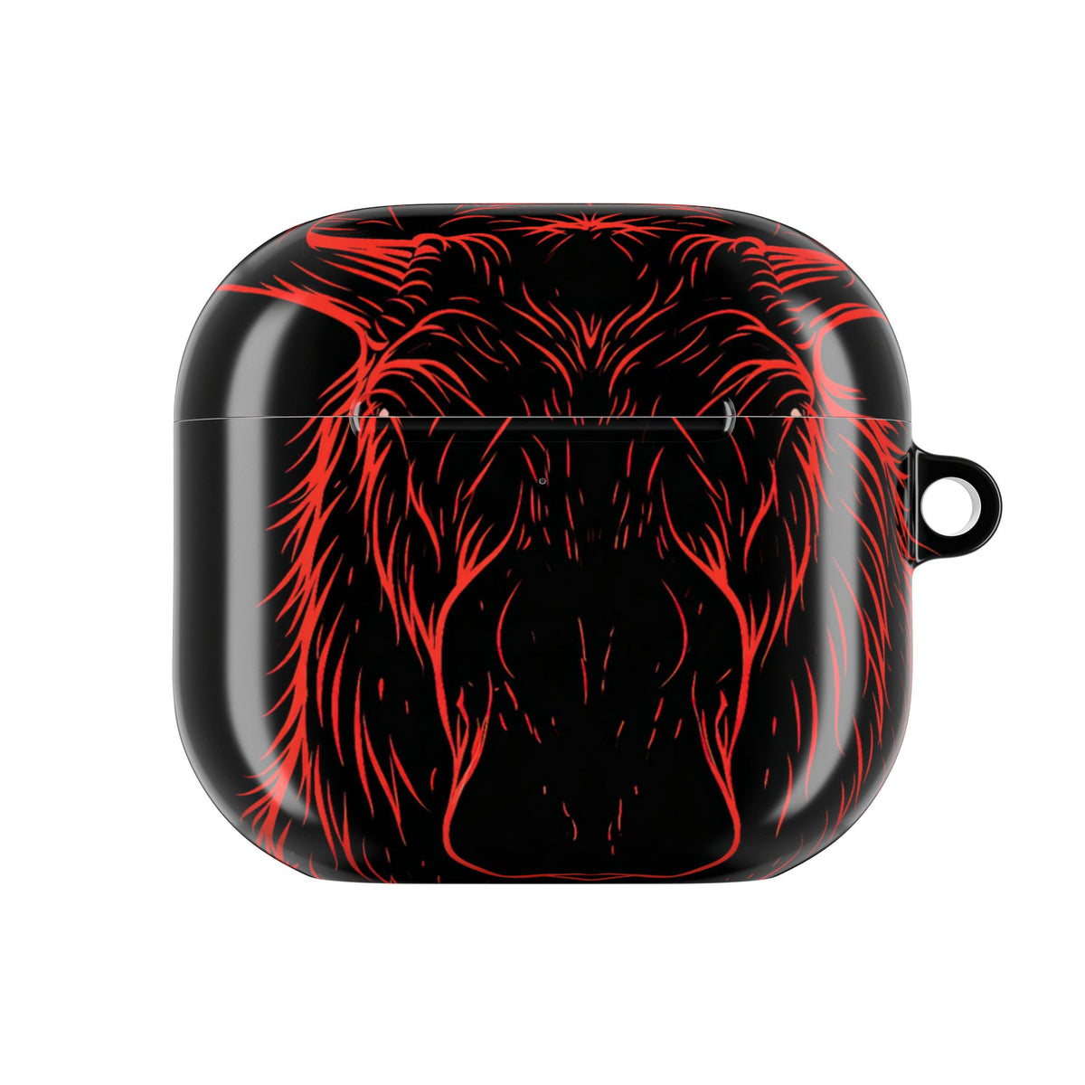 Nordic Moose Contour · Hard Case for AirPods & AirPods Pro · Red
