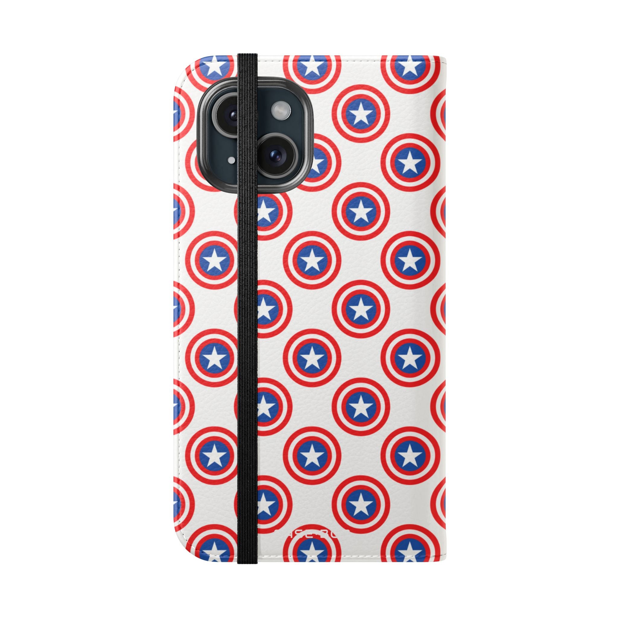 Star Shield Pattern - iPhone 15 Case - Wallet