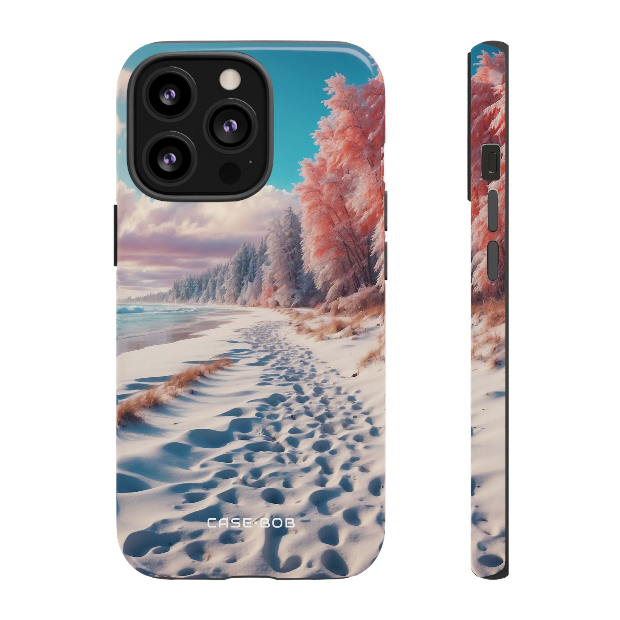 Snowy Footprints iPhone 13 Pro Case - Tough