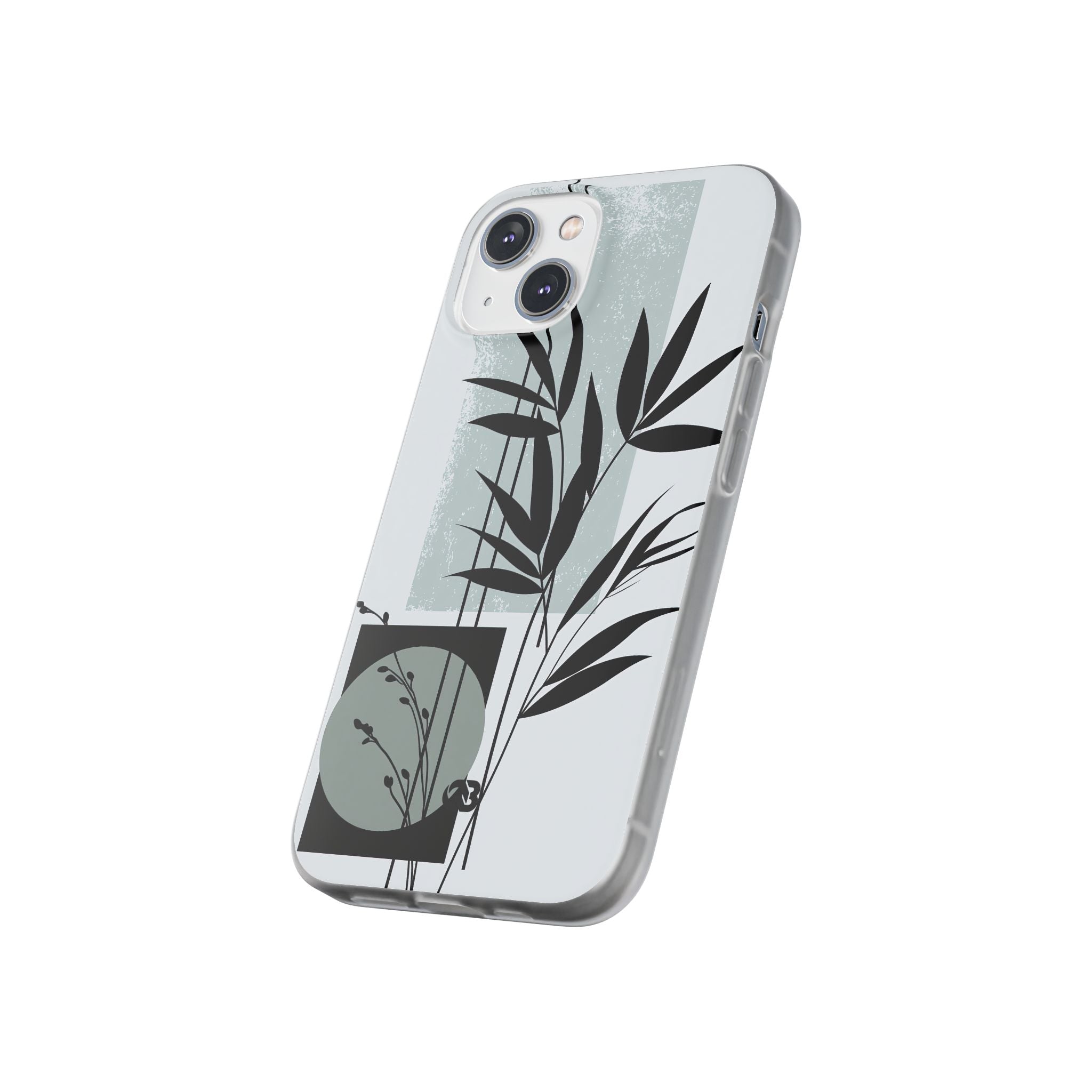 Grey Lite Phone Case for iPhone - Sage Bamboo Noir