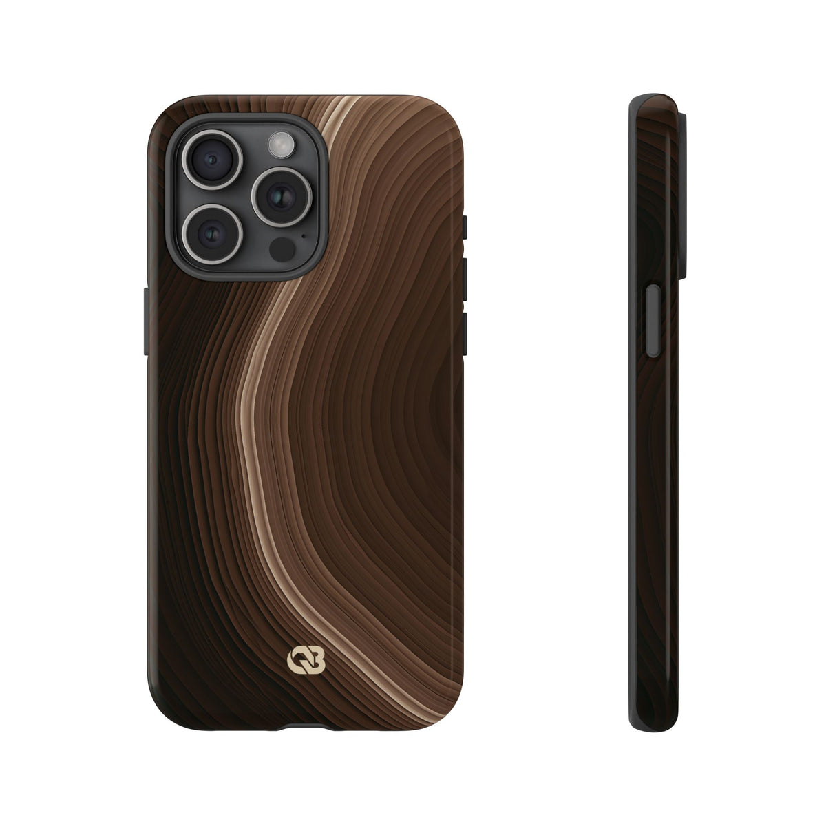 Brown Tough Phone Case for iPhone - Bronzed Canyon Relief