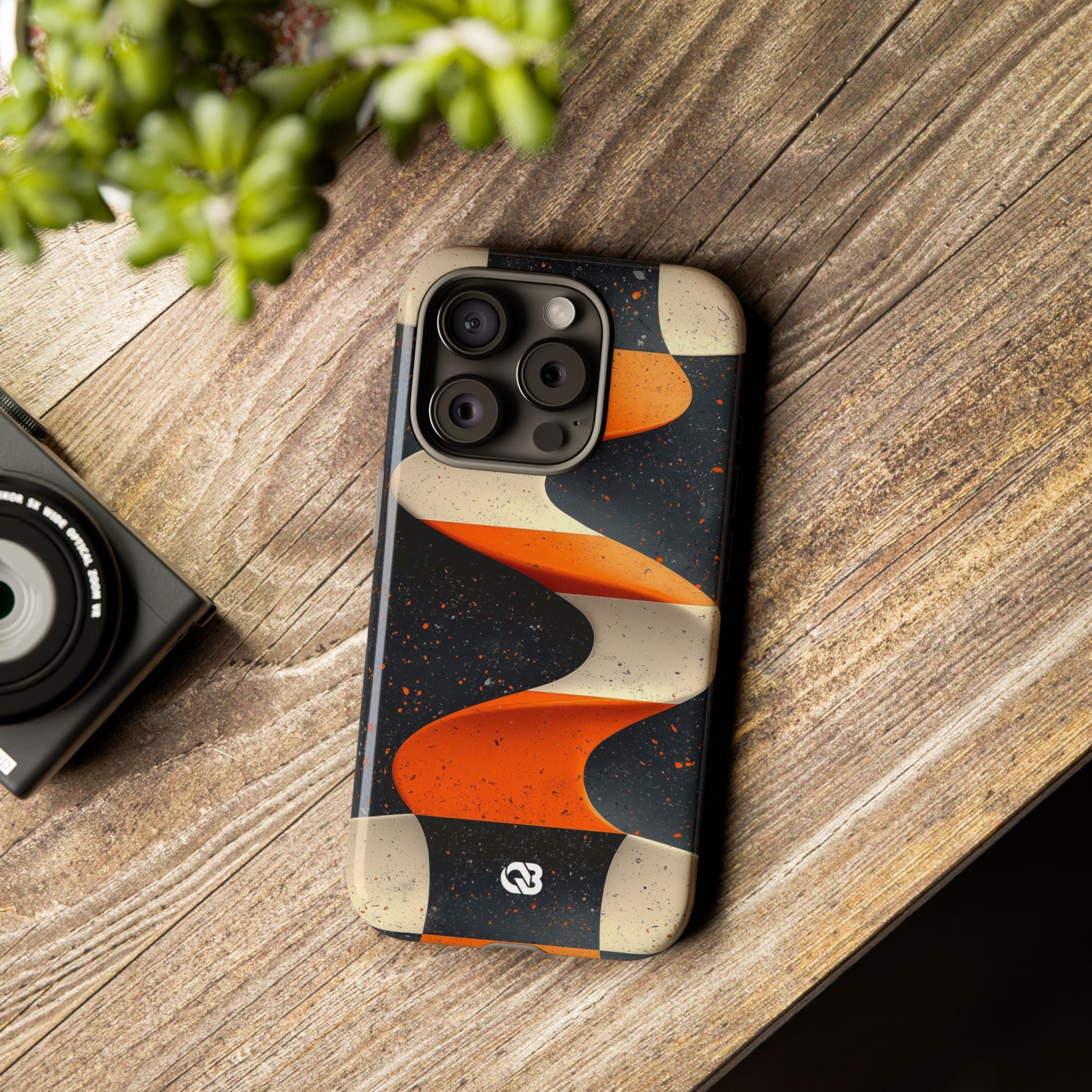 Orange Grit Twist · Tough Phone Case for iPhone
