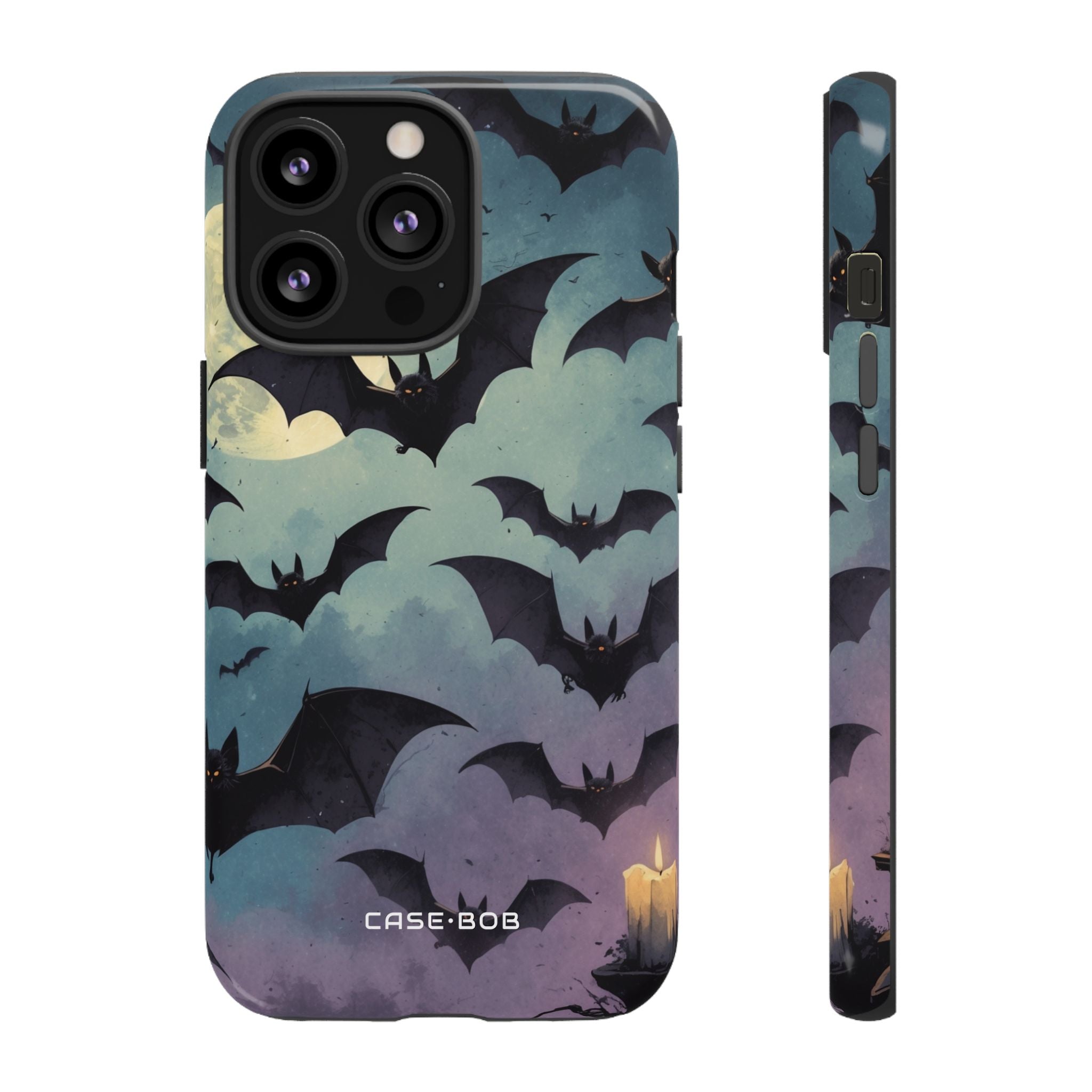 Glowing Bat Swarm iPhone 13 Pro Skal - Tough