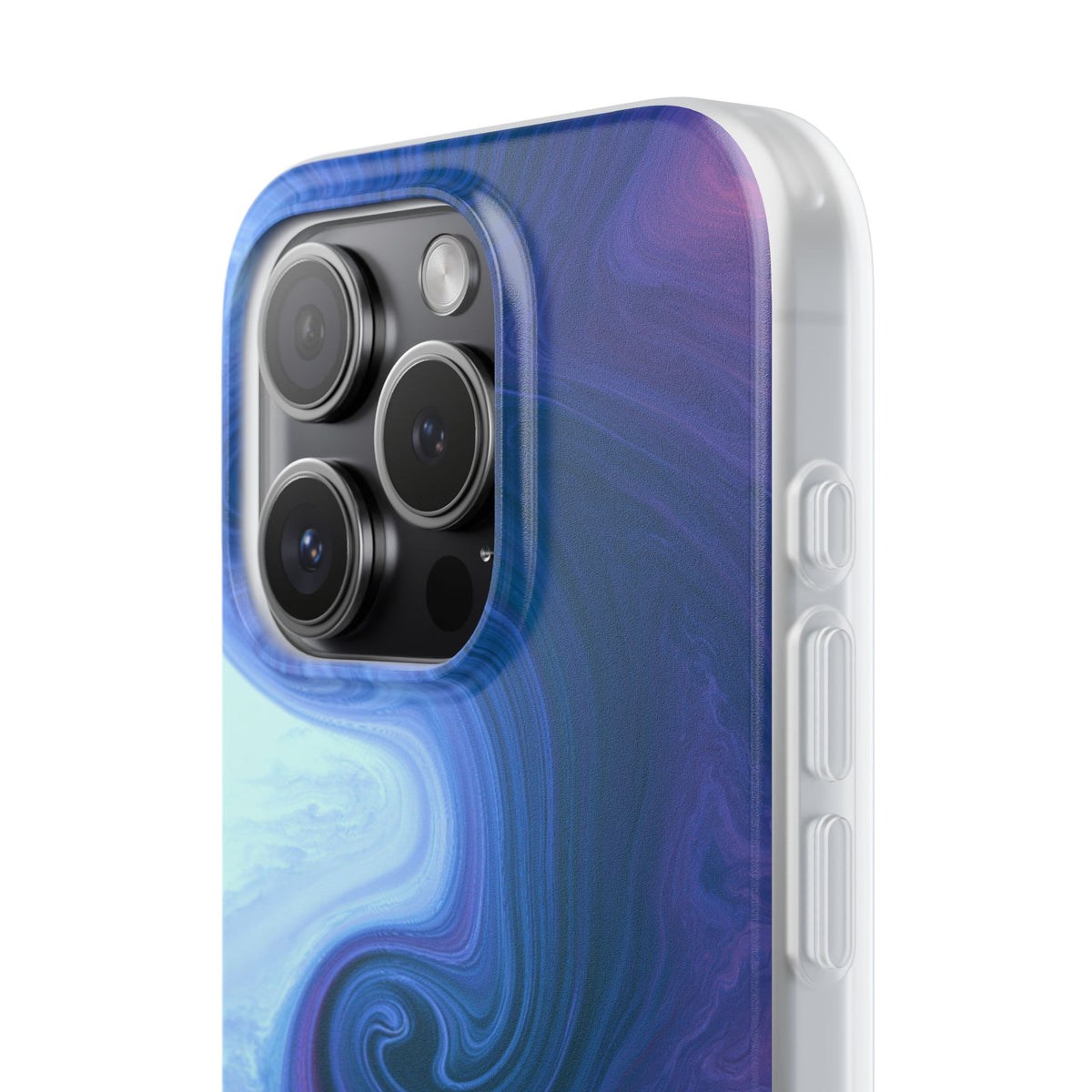 Azure Fluid Swirl · Lite Phone Case for iPhone · Blue