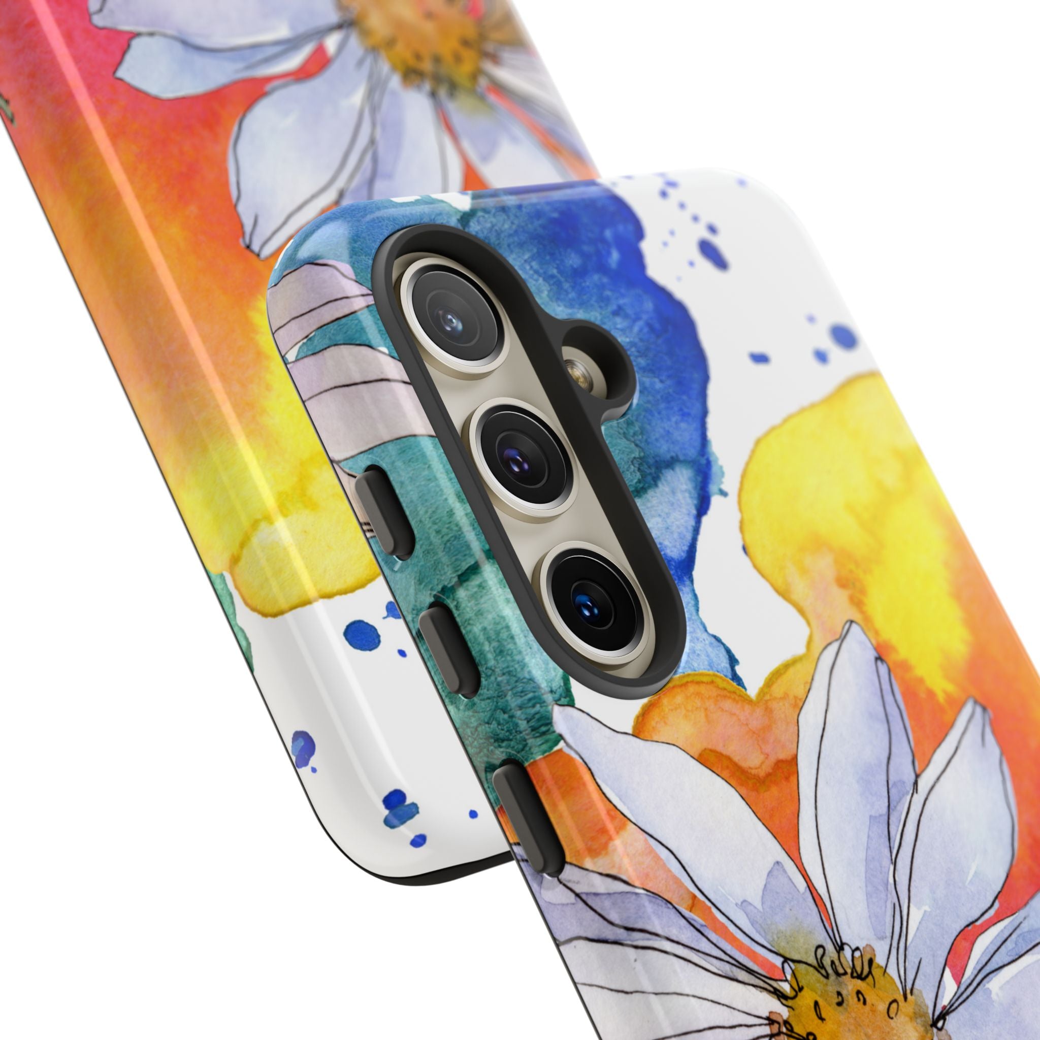 Vivid Bloom Splatter · Tough Handyhülle für Samsung