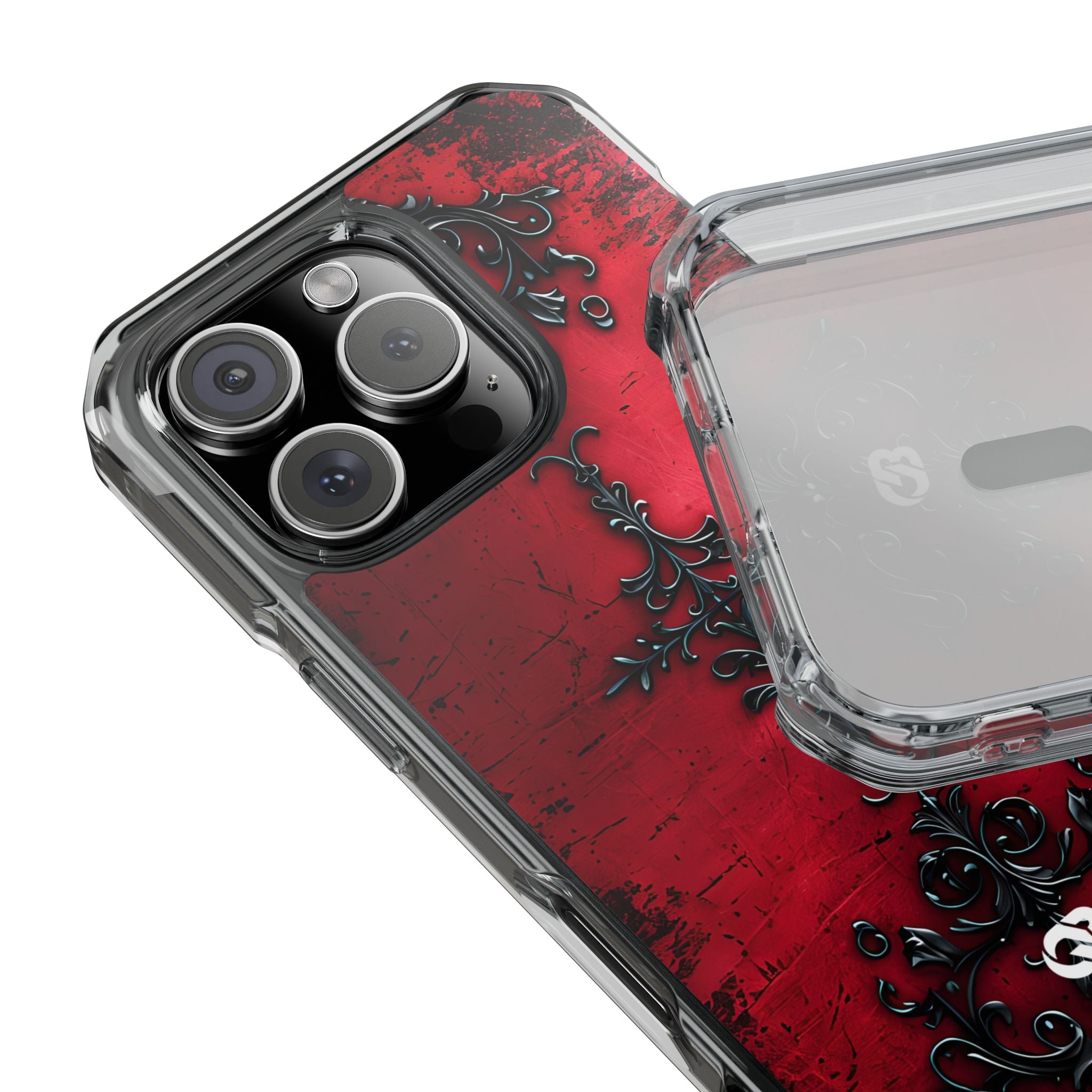 Crimson Gothic Filigree · Impact Phone Case for iPhone · Magsafe