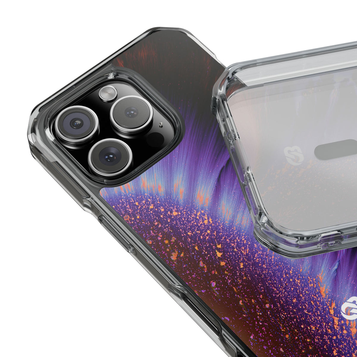 Ethereal Corona · Clear Impact Magnetic Phone Case for iPhone · Purple