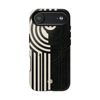 Beige Tough 2.0 Magsafe Phone Case for iPhone - Monolith Ivory Signal