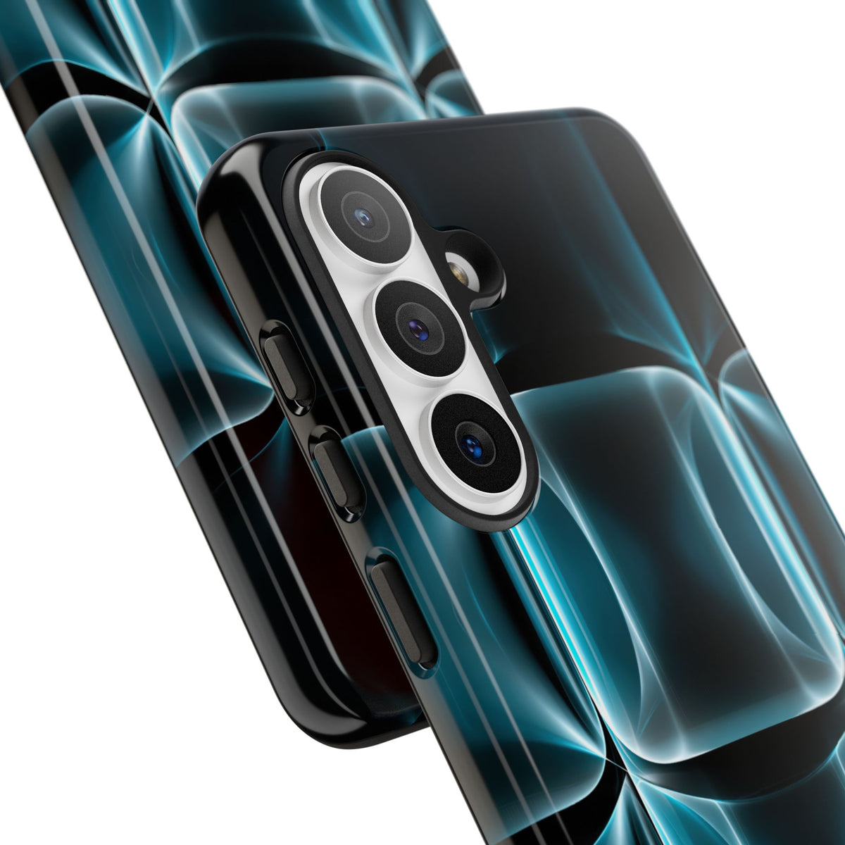 Translucent Cyber Grid · Tough Phone Case for Samsung · Teal