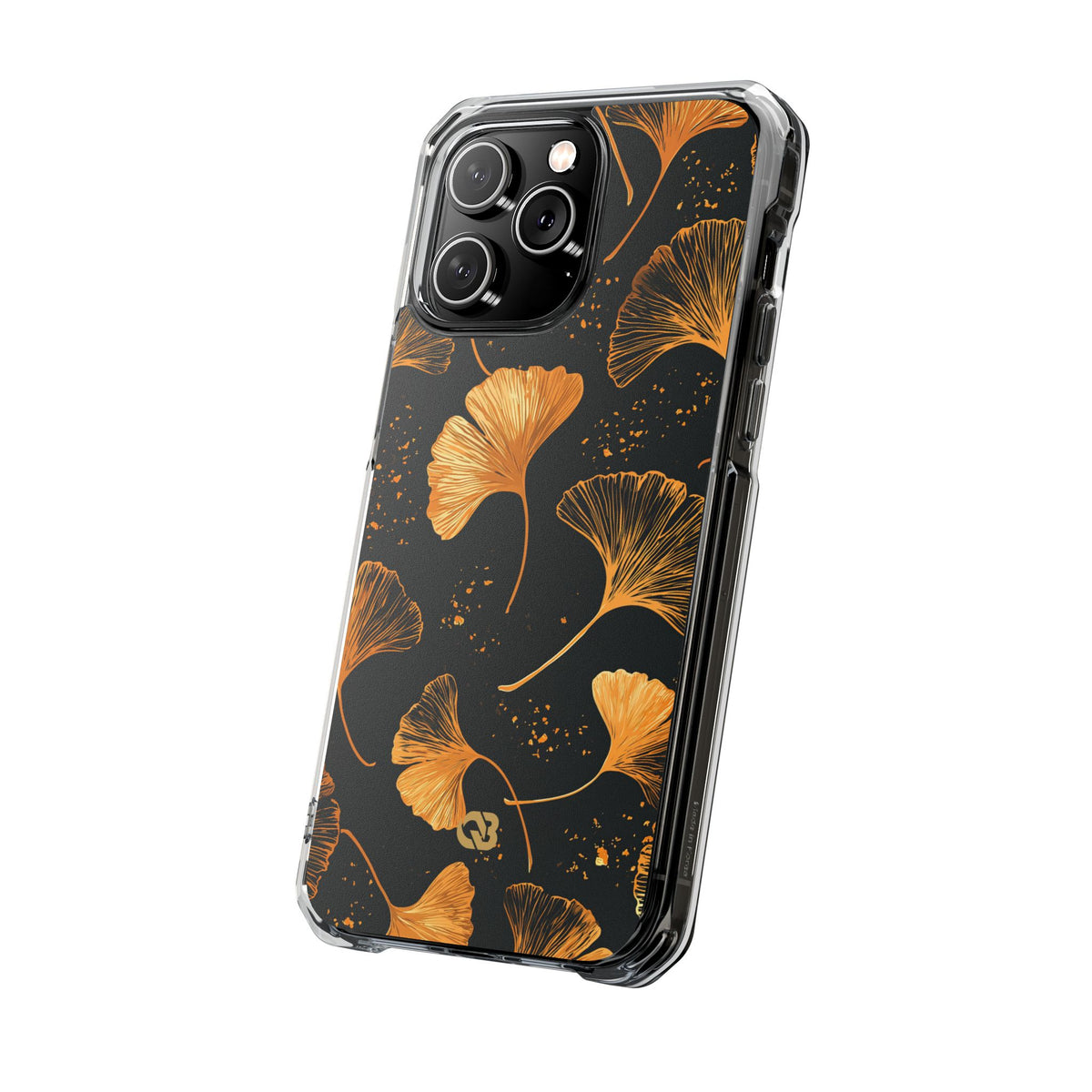 Gilded Ginkgo · Clear Impact Magnetic Phone Case for iPhone · Gold