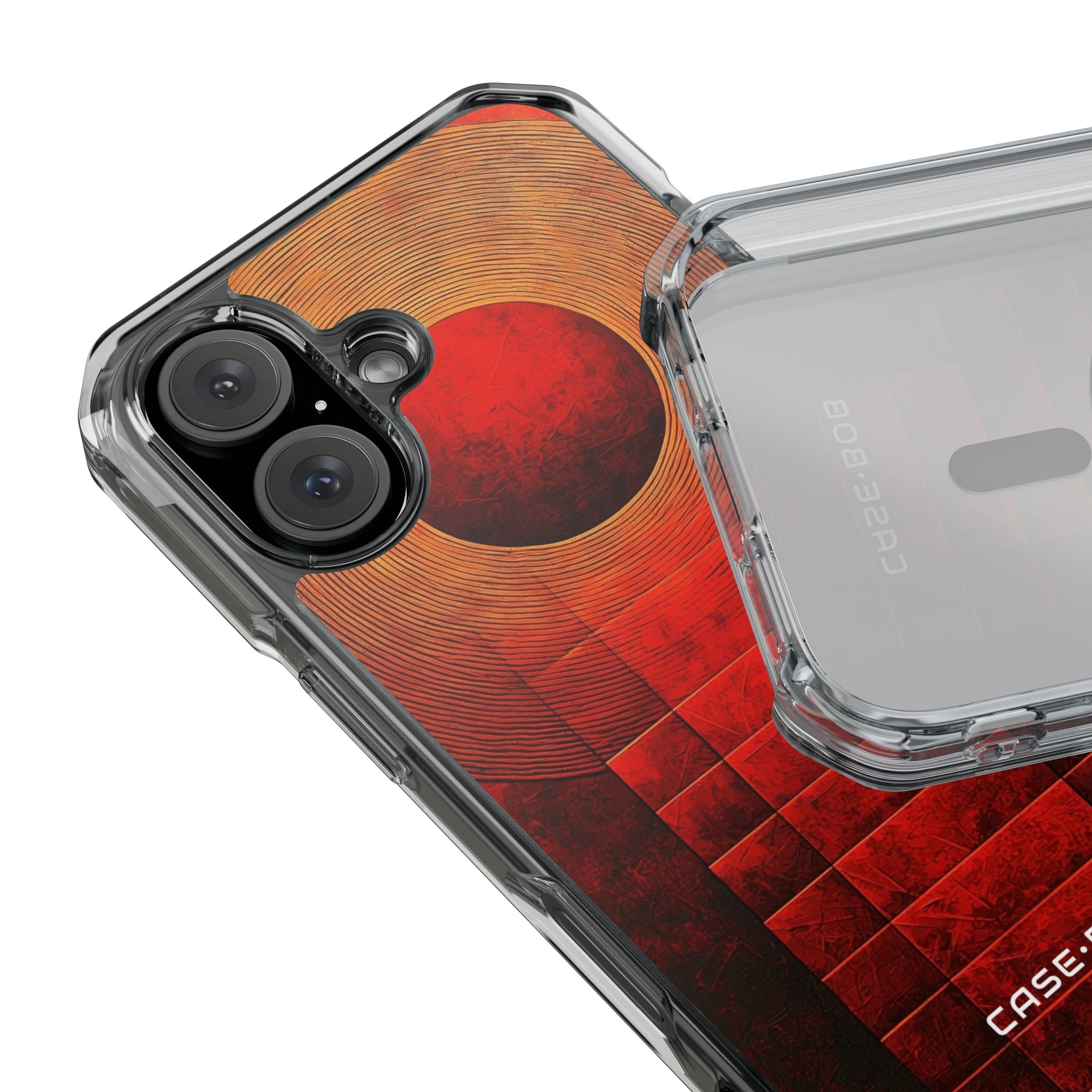 Crimson Orbit iPhone 16 Case - Impact