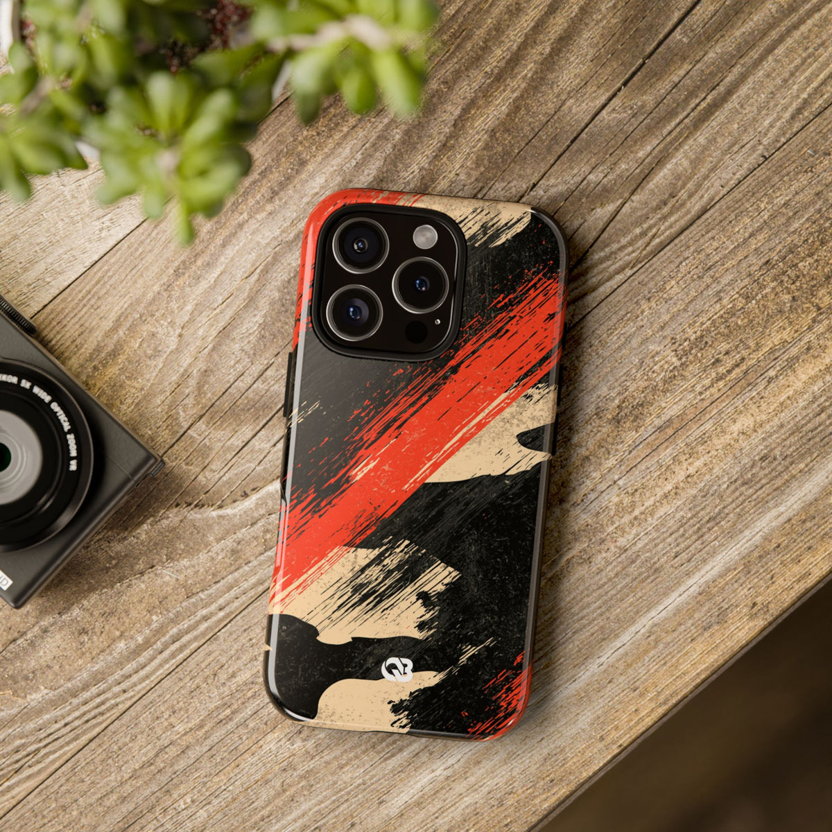 Urban Slash Camo · Tough Phone Case for iPhone · Black