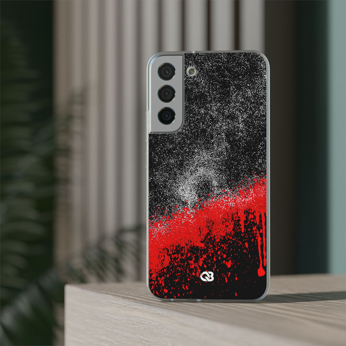 Crimson Noir Drip · Lite Phone Case for Samsung · Black