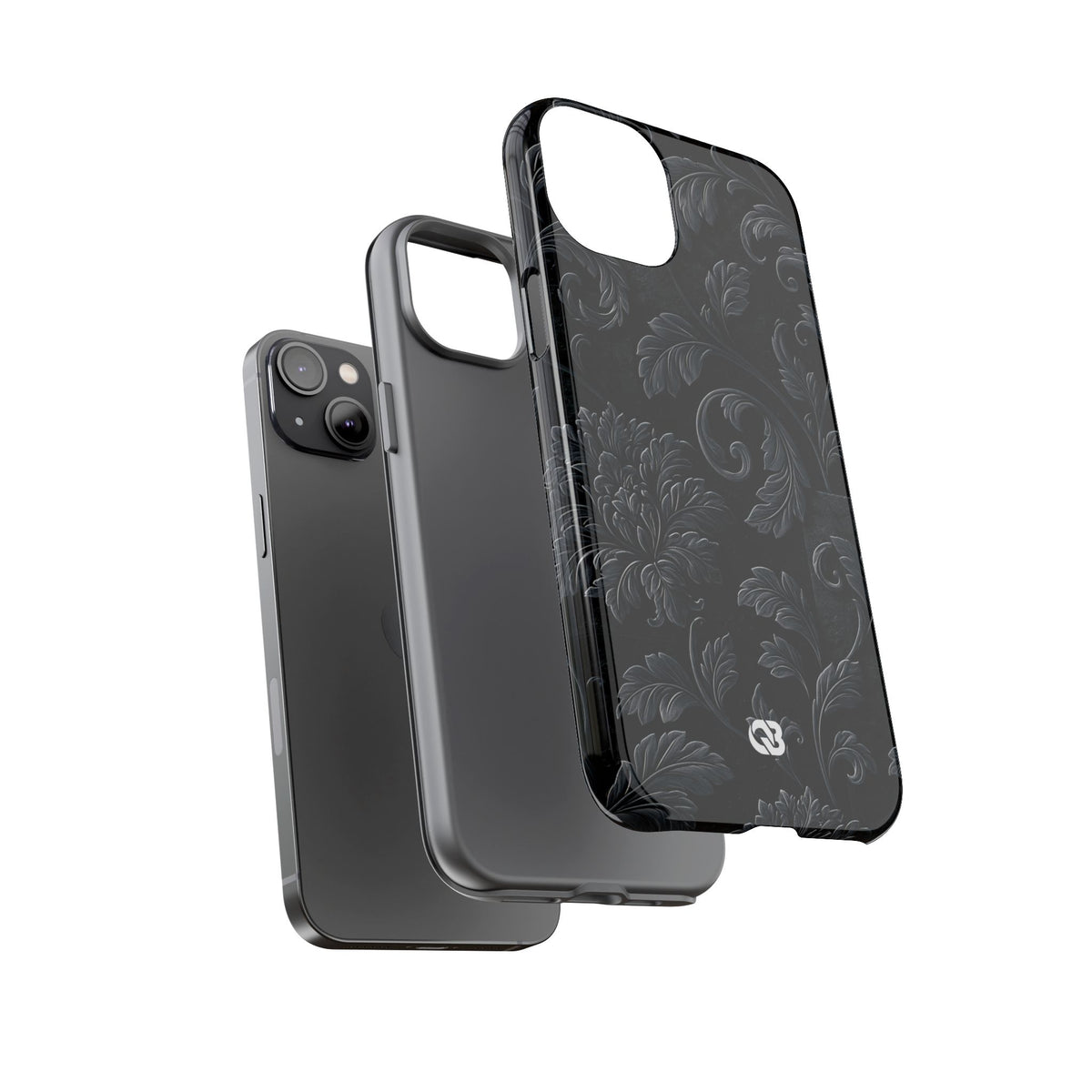 Obsidian Damask · Tough Phone Case for iPhone · Black