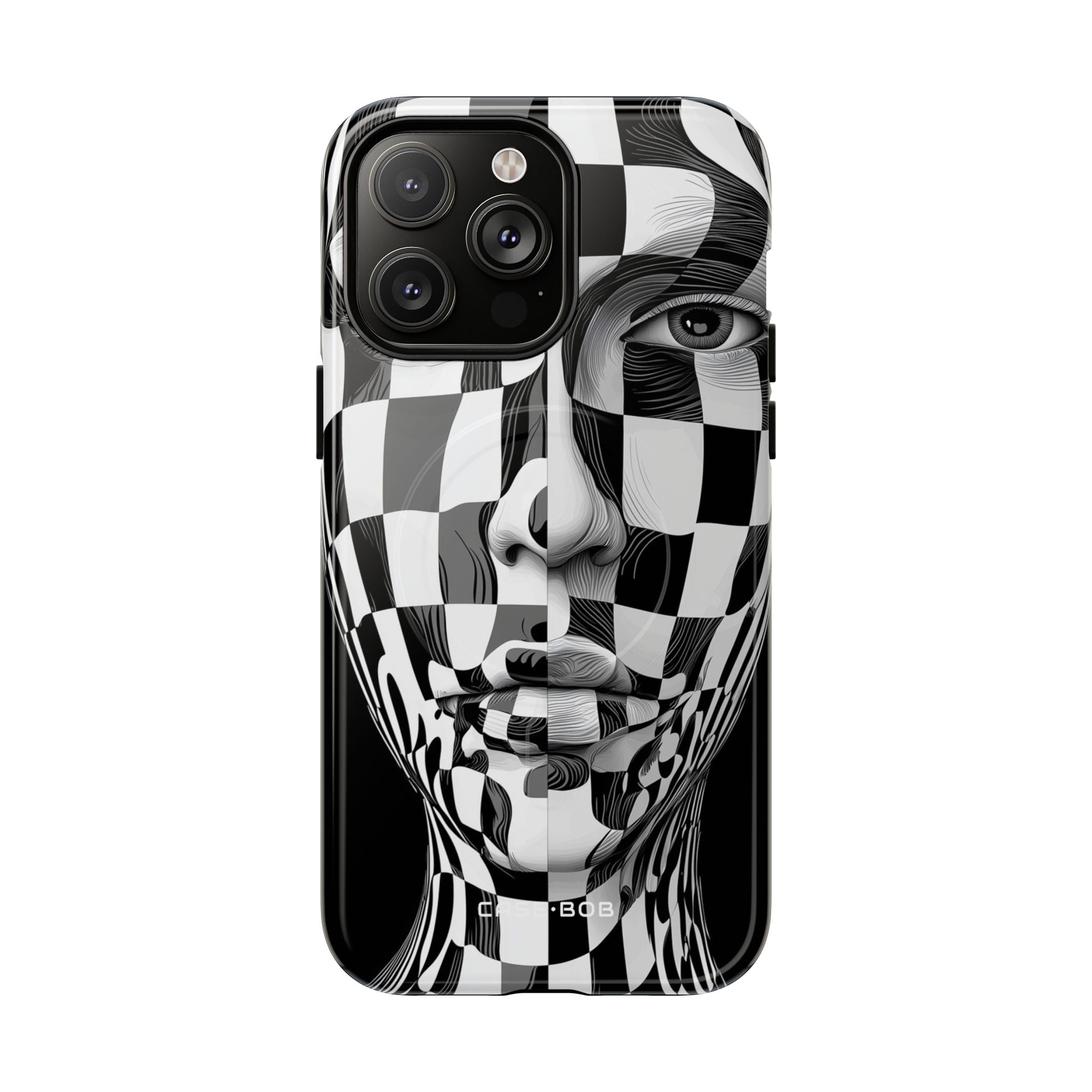 Checkered Face iPhone 14 Pro Max Case - Tough+
