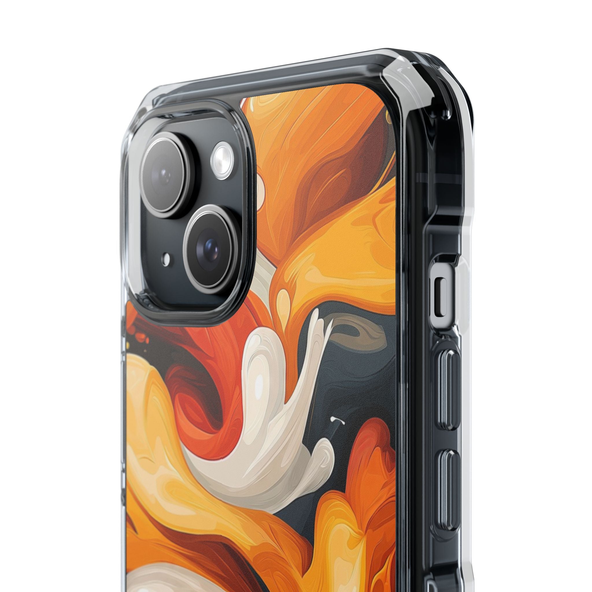 Flaming Swirls iPhone 15 Case - Impact