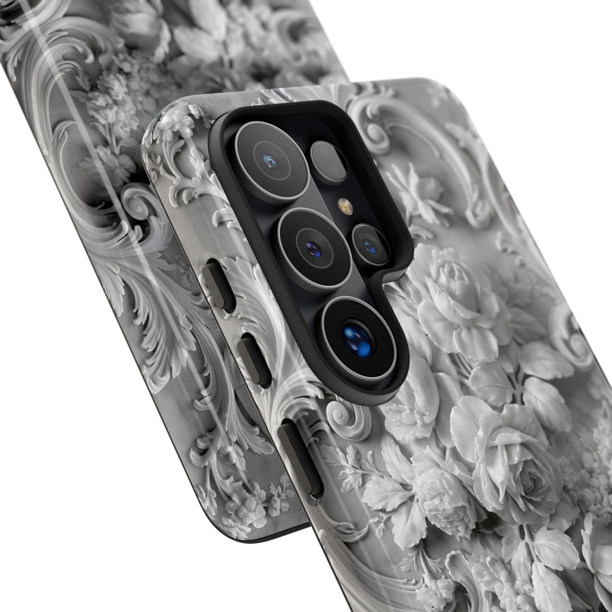 Rococo Marble Rose · Tough Phone Case for Samsung · White