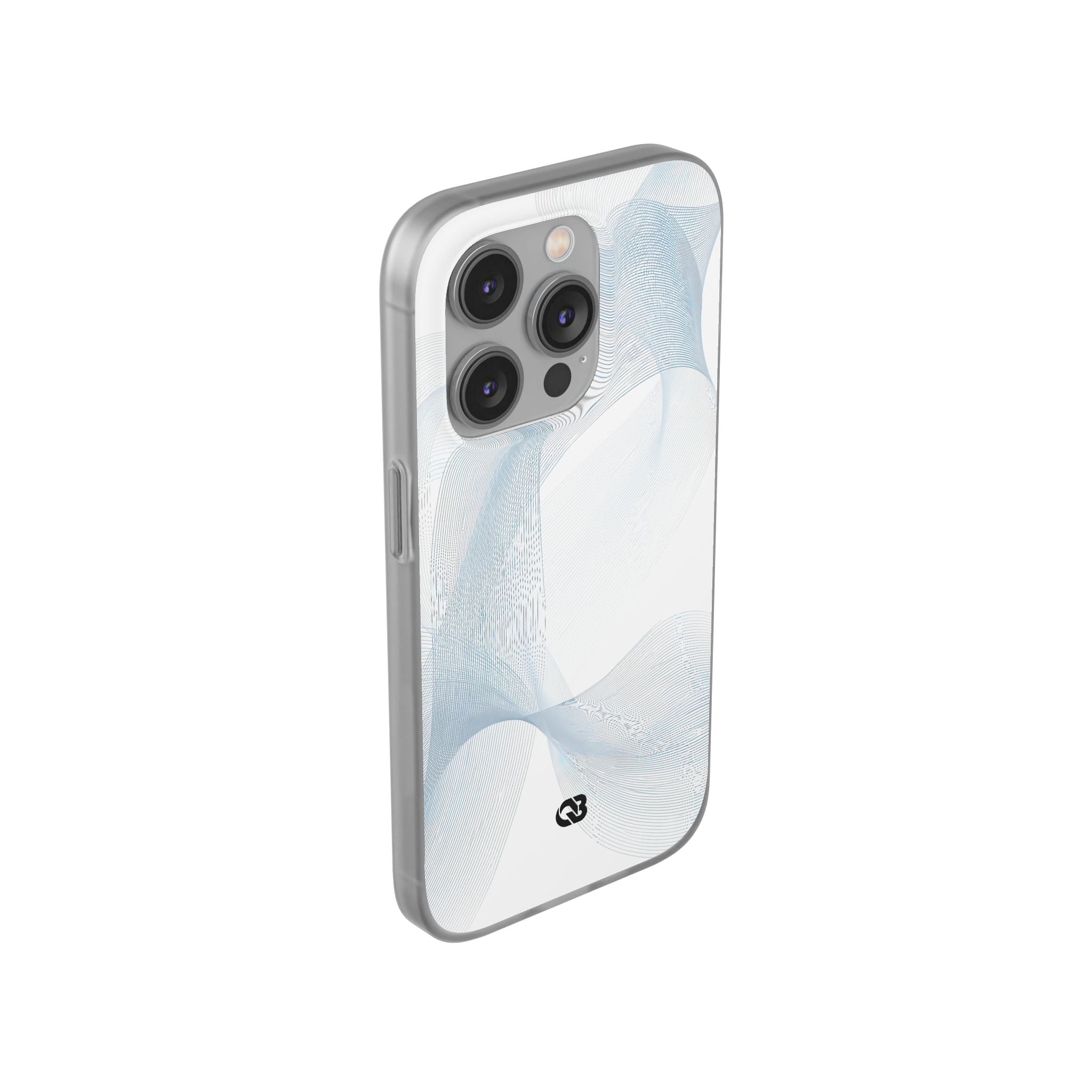 White Lite Phone Case for iPhone - Arctic Line Current