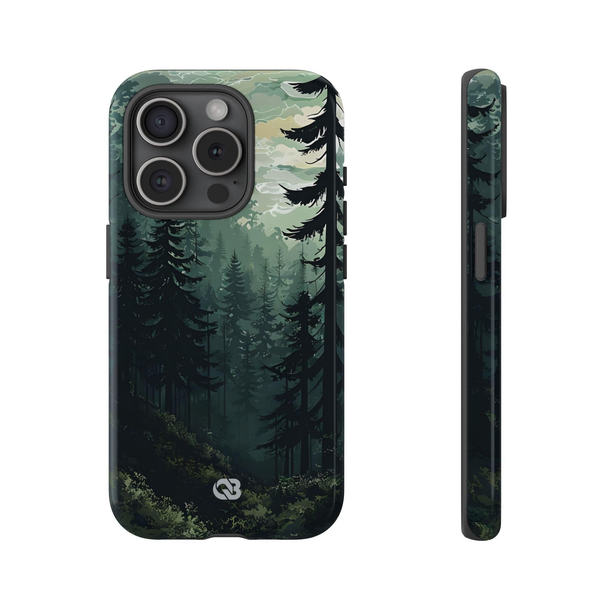 Misty Pine Shadow · Tough Phone Case for iPhone