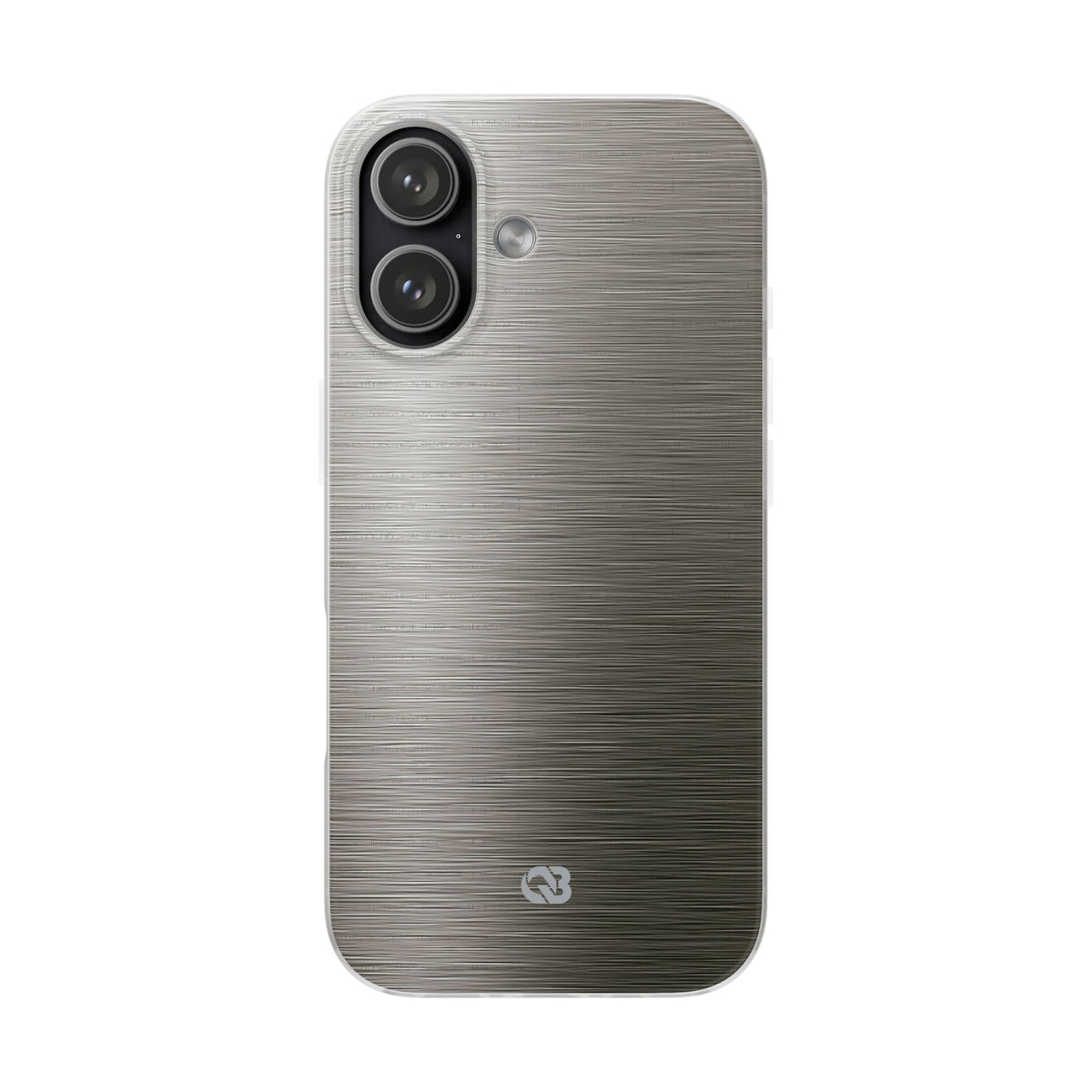 Grey Lite Phone Case for iPhone - Brushed Industrial Steel