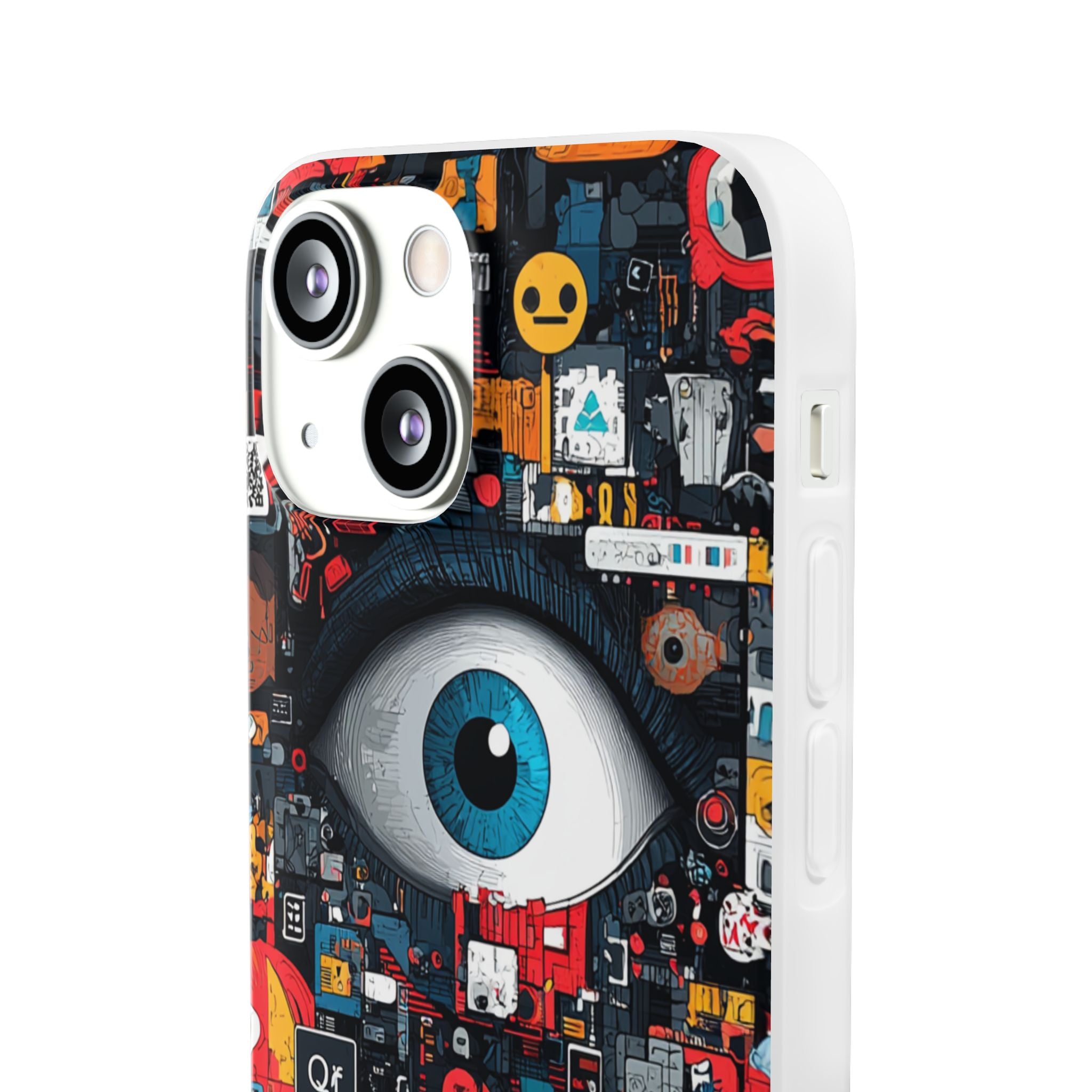 Digital Eye Blue iPhone 13 mini Skal - Mjukt