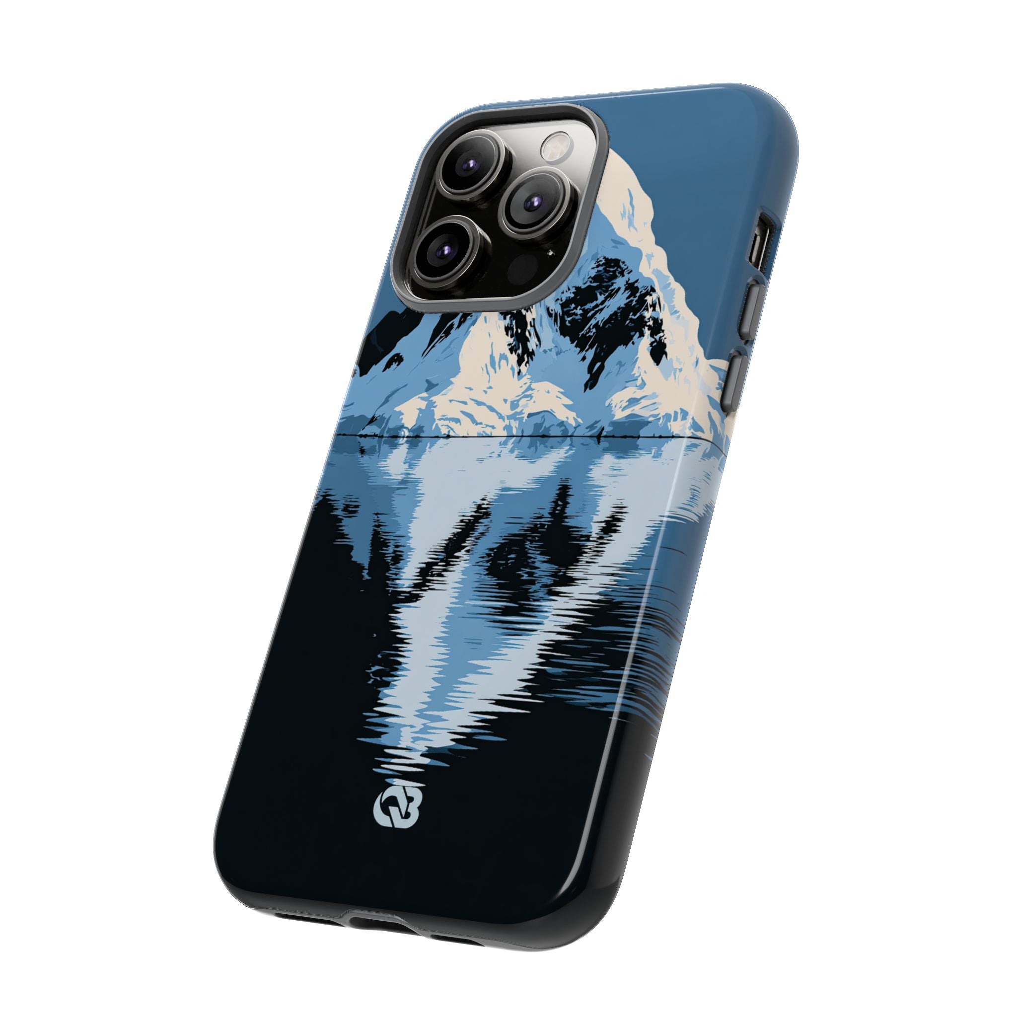 Blue Tough Phone Case for iPhone - Arctic Summit Mirror