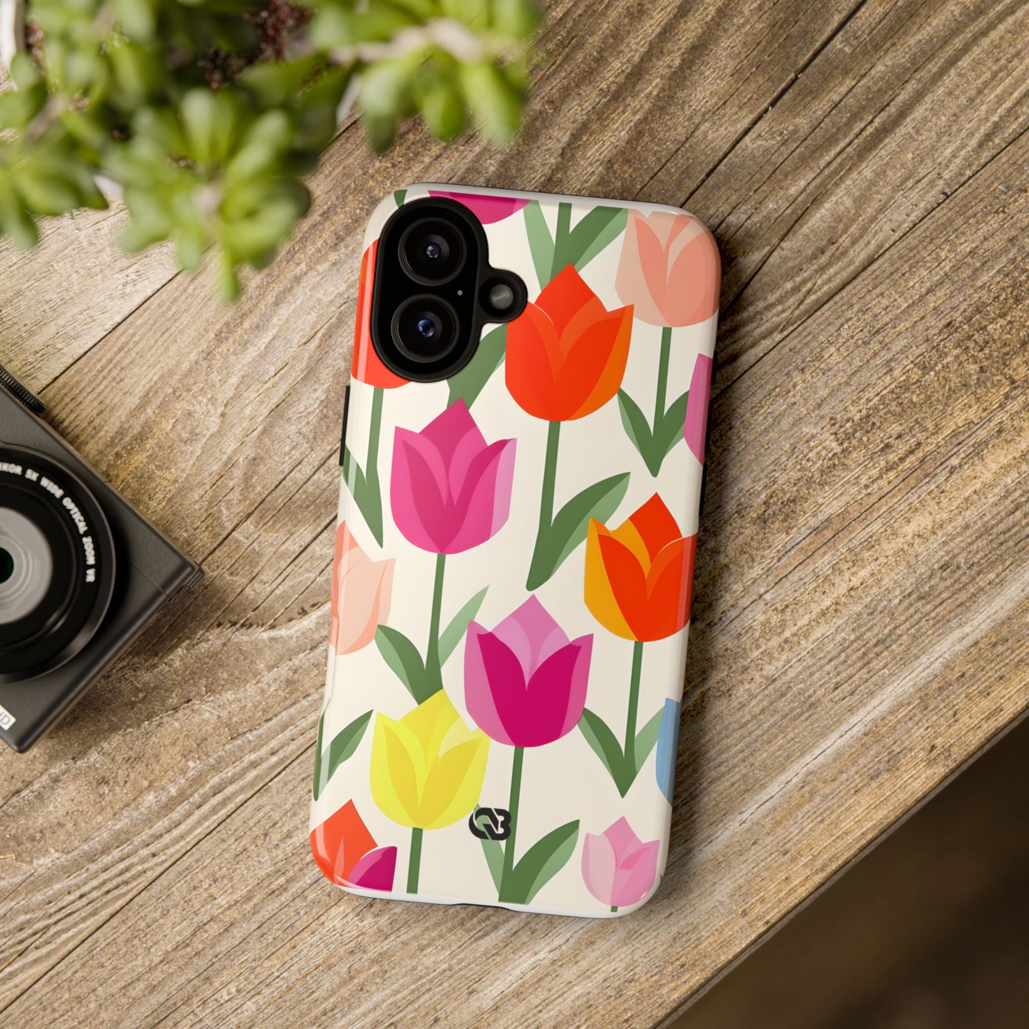 Vibrant Petal Grid · Tough Fundas para teléfono para iPhone