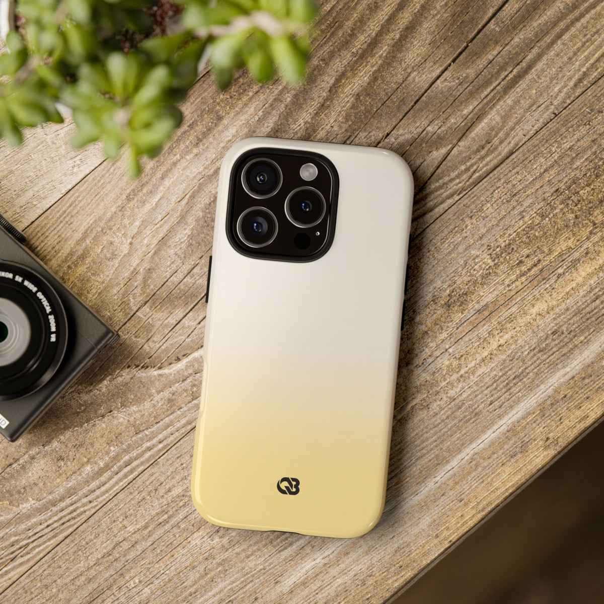 Solar Cream Ombre · Tough Phone Case for iPhone · Yellow