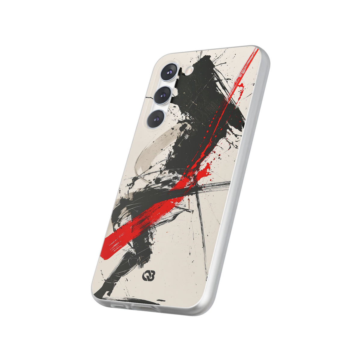 Crimson Sumi Slash · Lite Phone Case for Samsung · White
