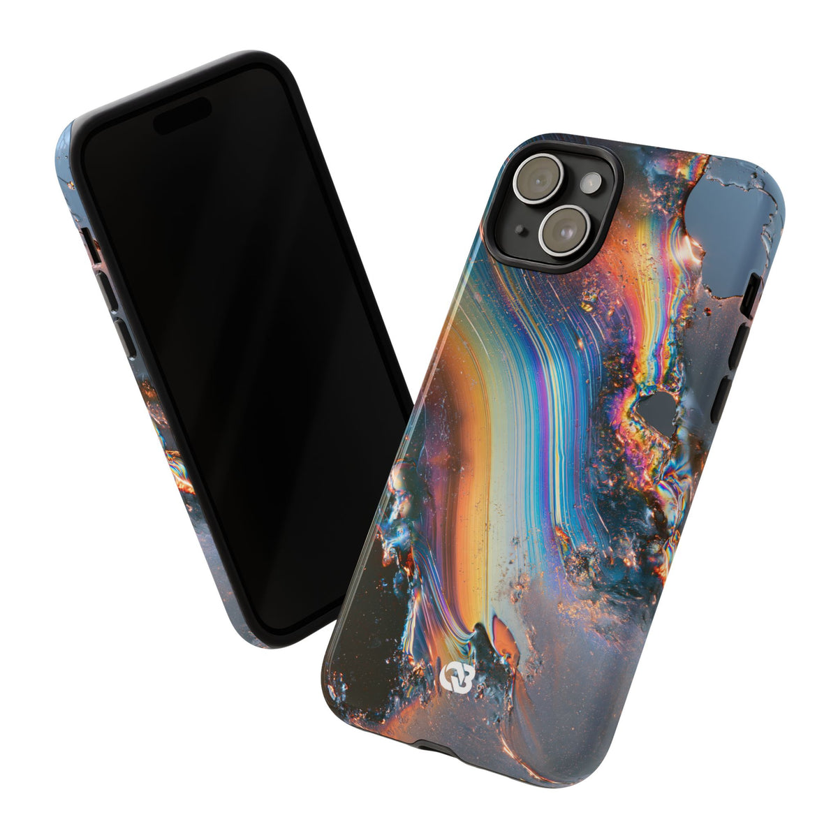 Prismatic Aura Flow · Tough Phone Case for iPhone · Blue