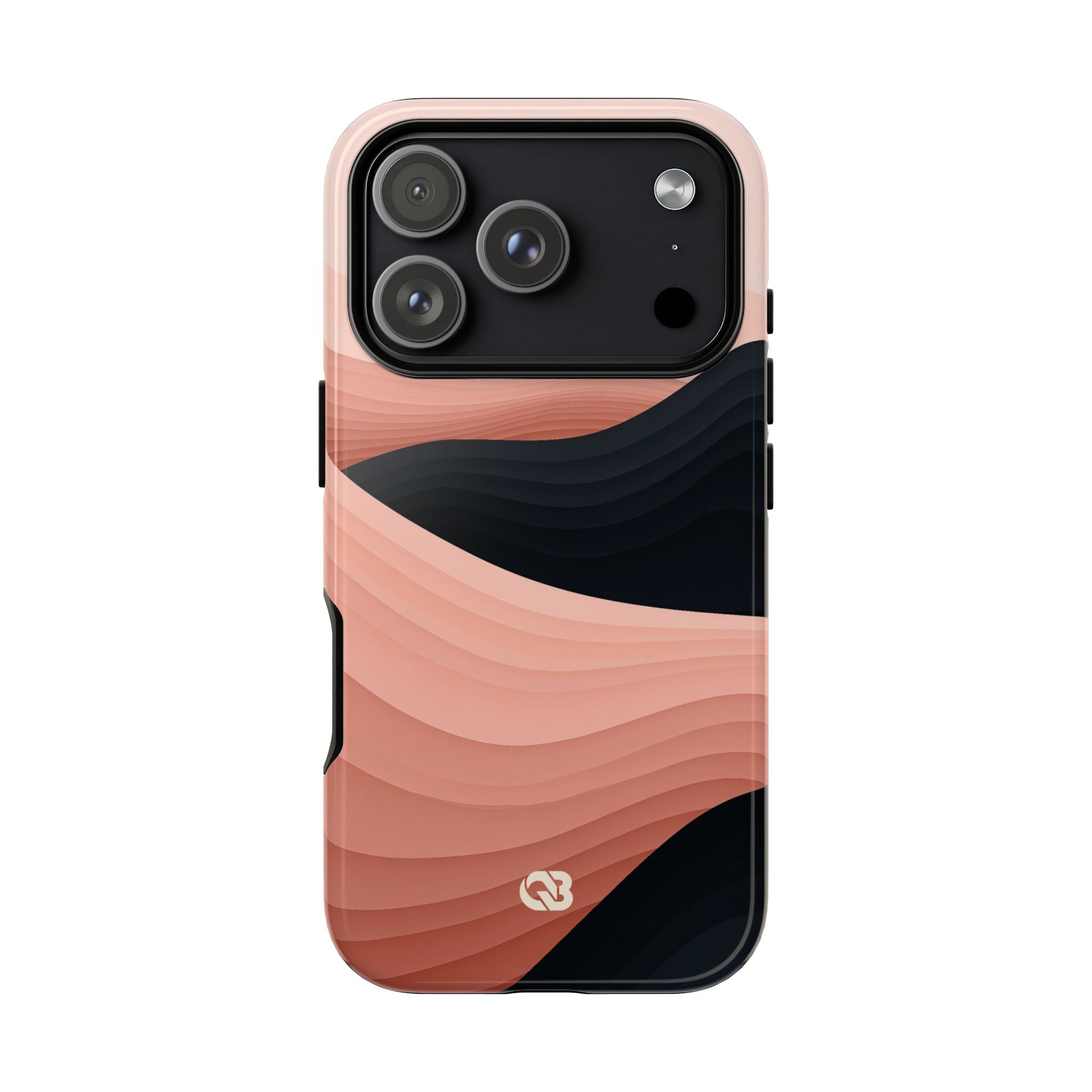Pink Tough Phone Case for iPhone - Dune Shadow Layers