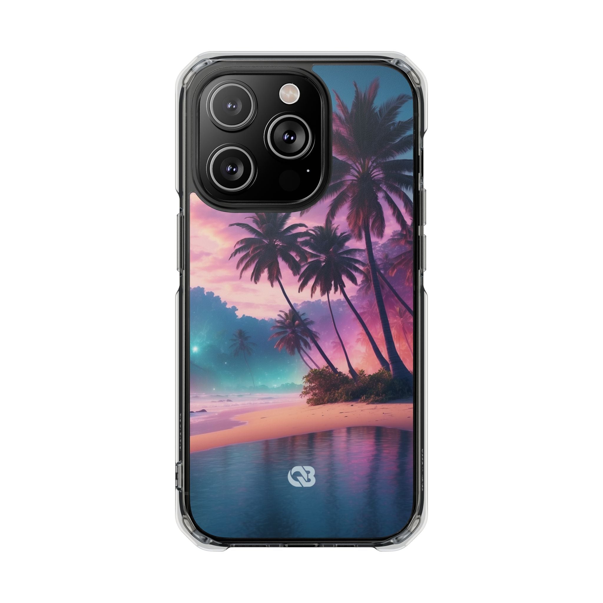Neon Shore Palms · Impact etui na telefon dla iPhone · Magsafe