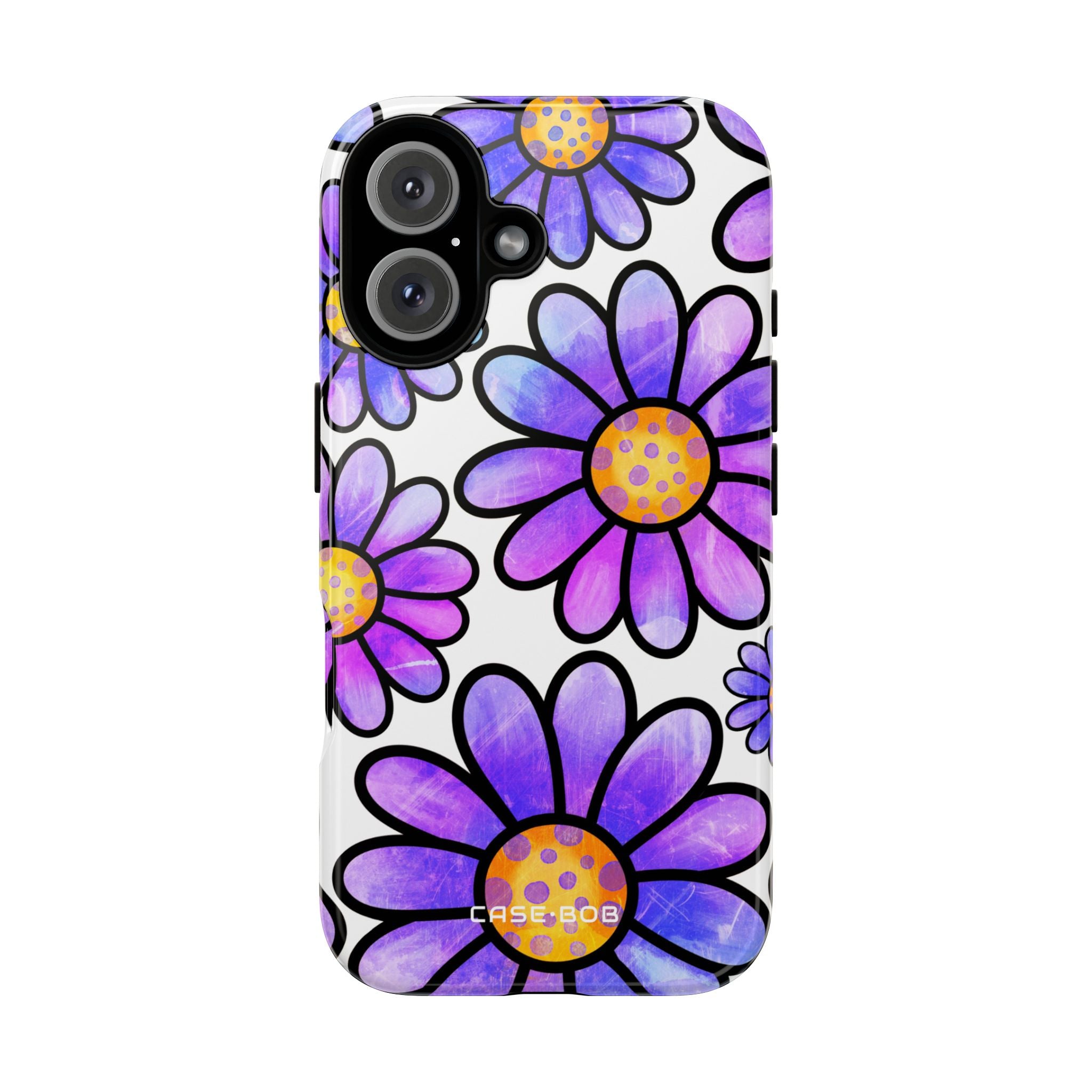 Polka Dot Blooms iPhone 16 Case - Tough