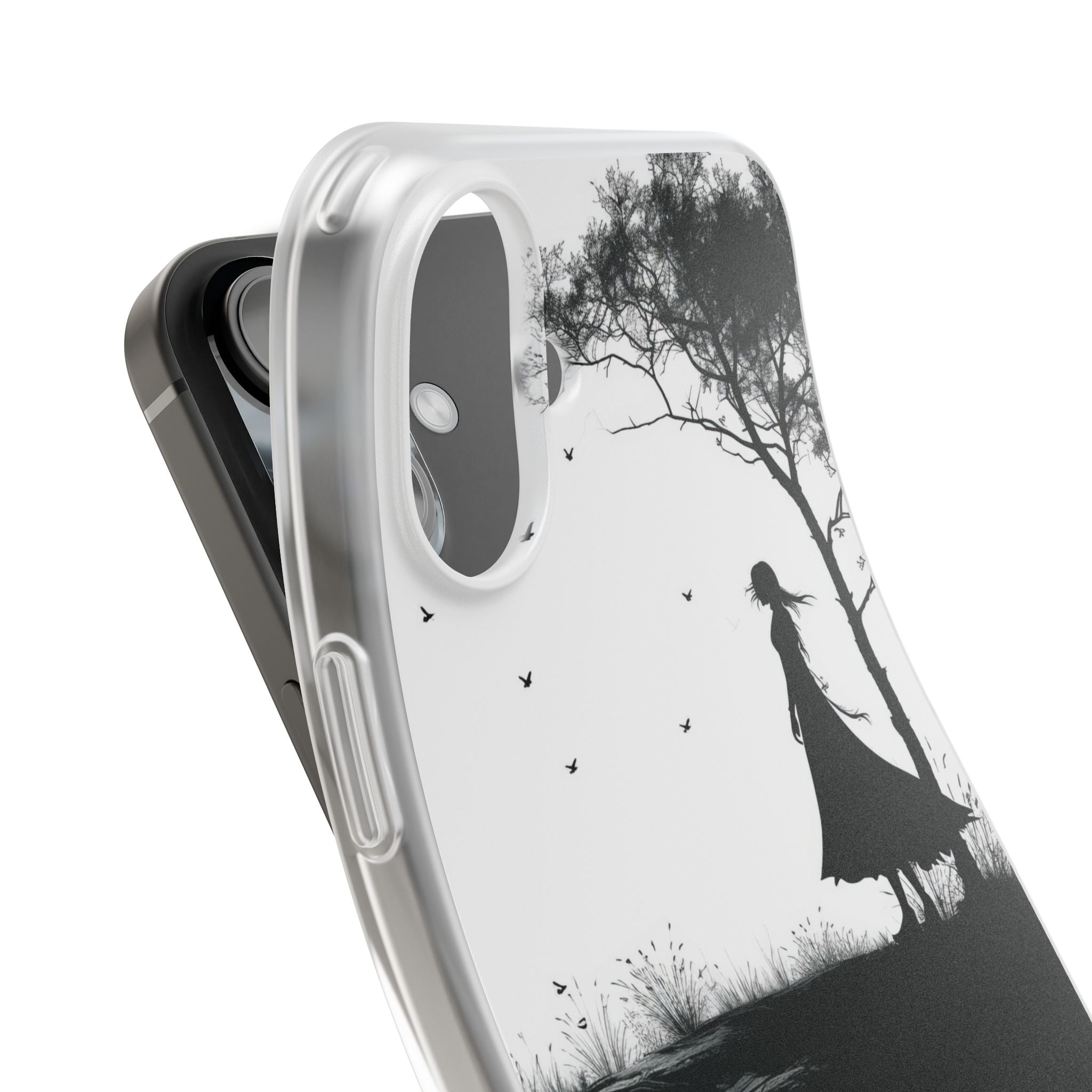 Cliffside Silhouette iPhone 16 Plus Case - Soft